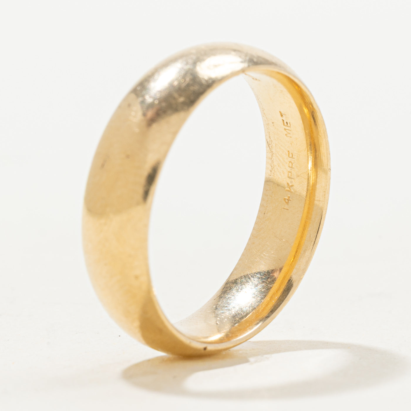 'Birks' 14k Yellow Gold Plain Band | 6mm | SZ 9