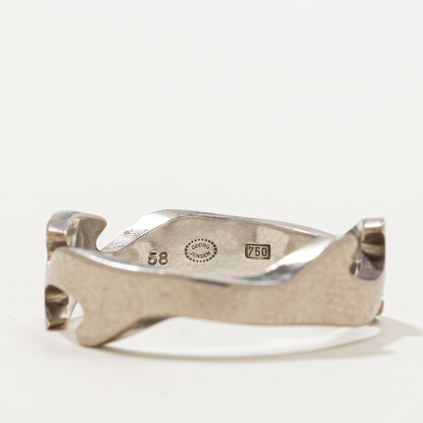 'Georg Jensen' 18k Gold Fusion Puzzle Ring | SZ 9.75
