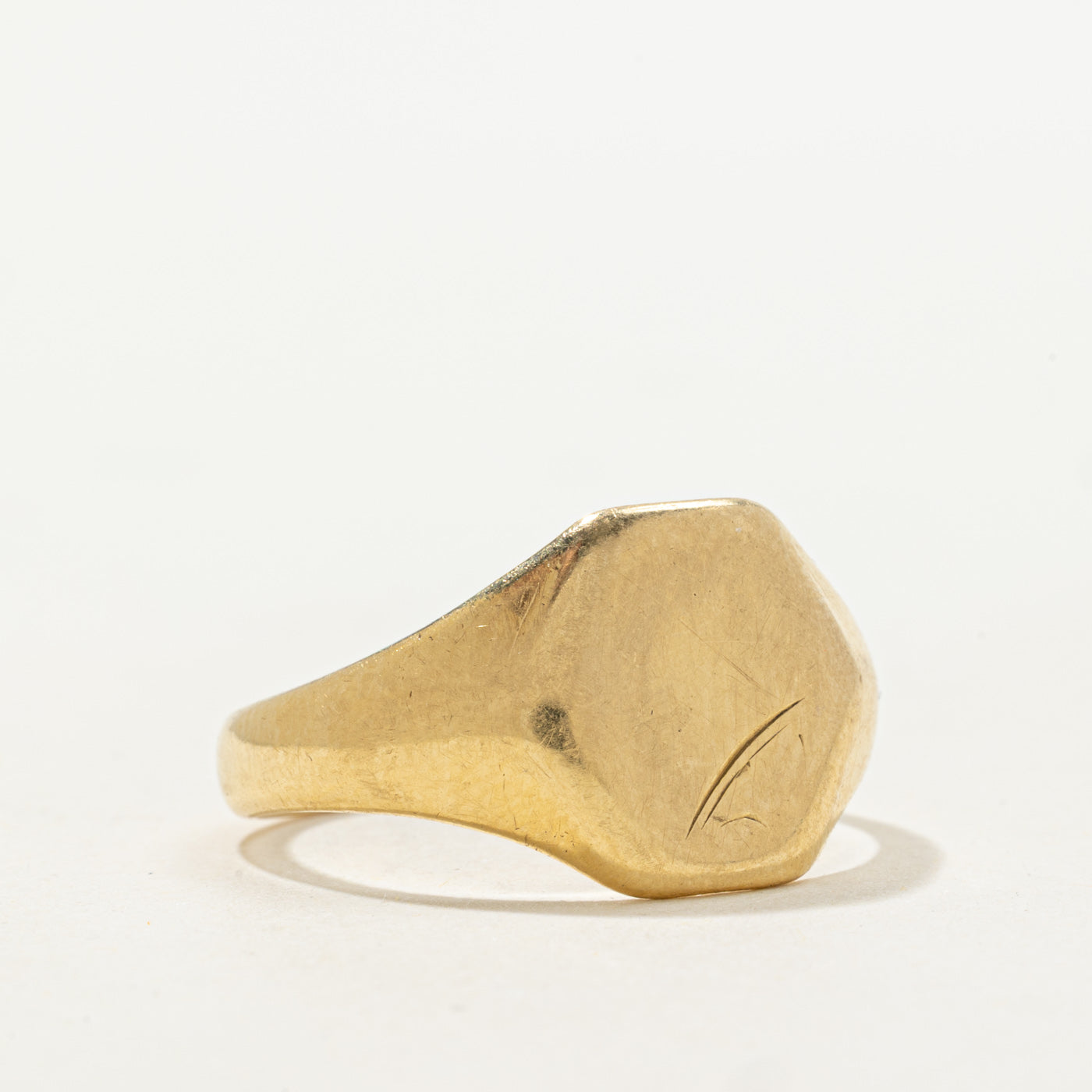 1960 Birmingham 18k Yellow Gold Signet Ring | SZ 9.25