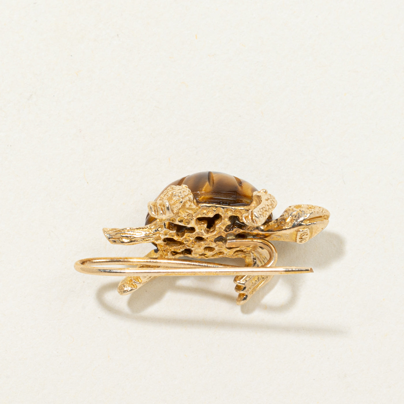 Tigers Eye Turtle Hair Accesory | 5.60ct
