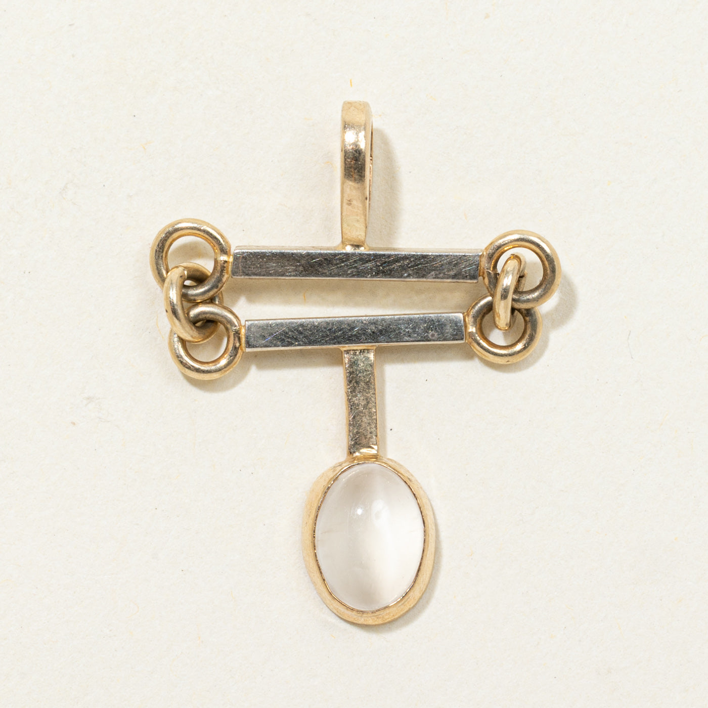 Swinging Moonstone Bar Drop Pendant | 1.10ct