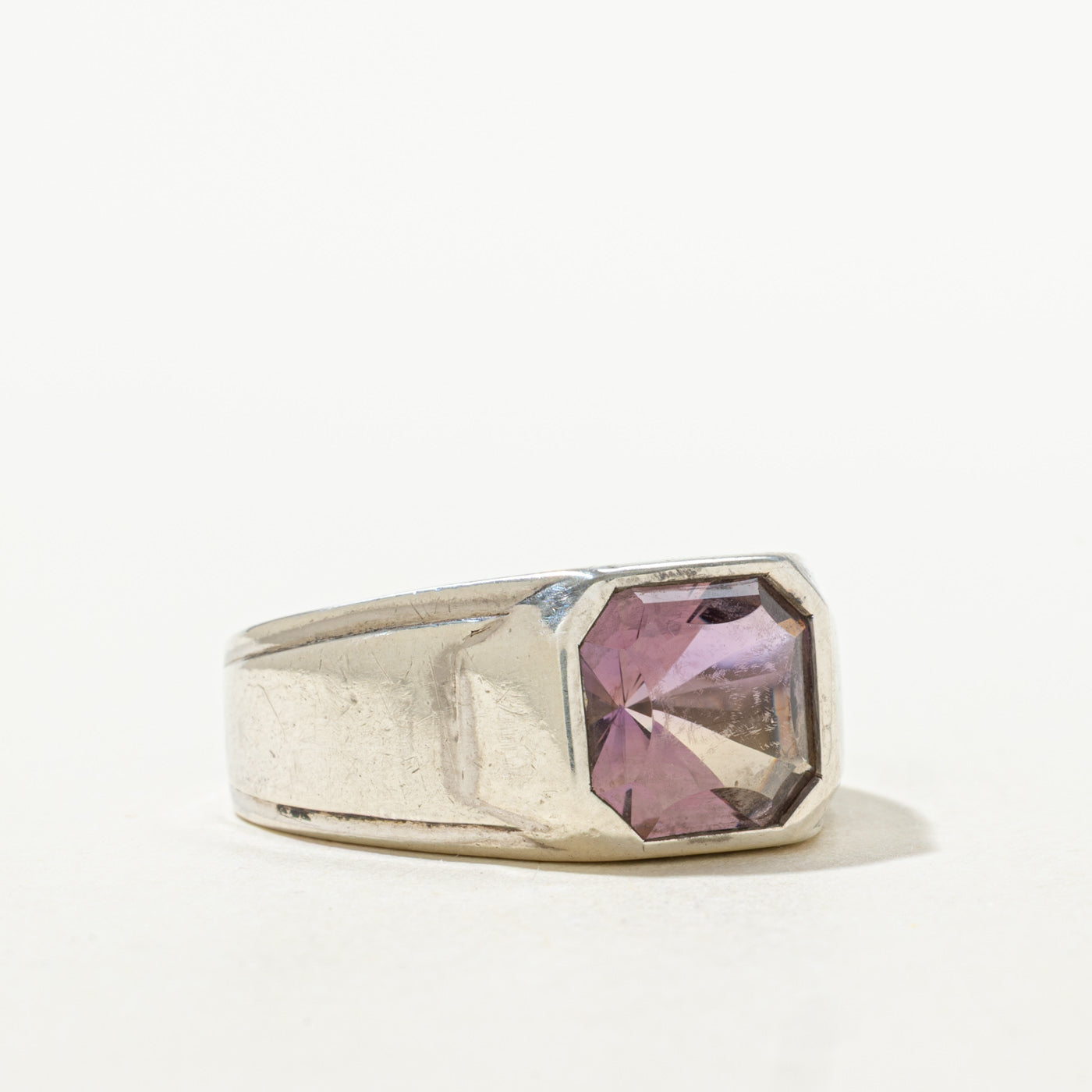 Sterling Silver Bezel Set Ametrine Ring | 3.30ct | SZ 8.25