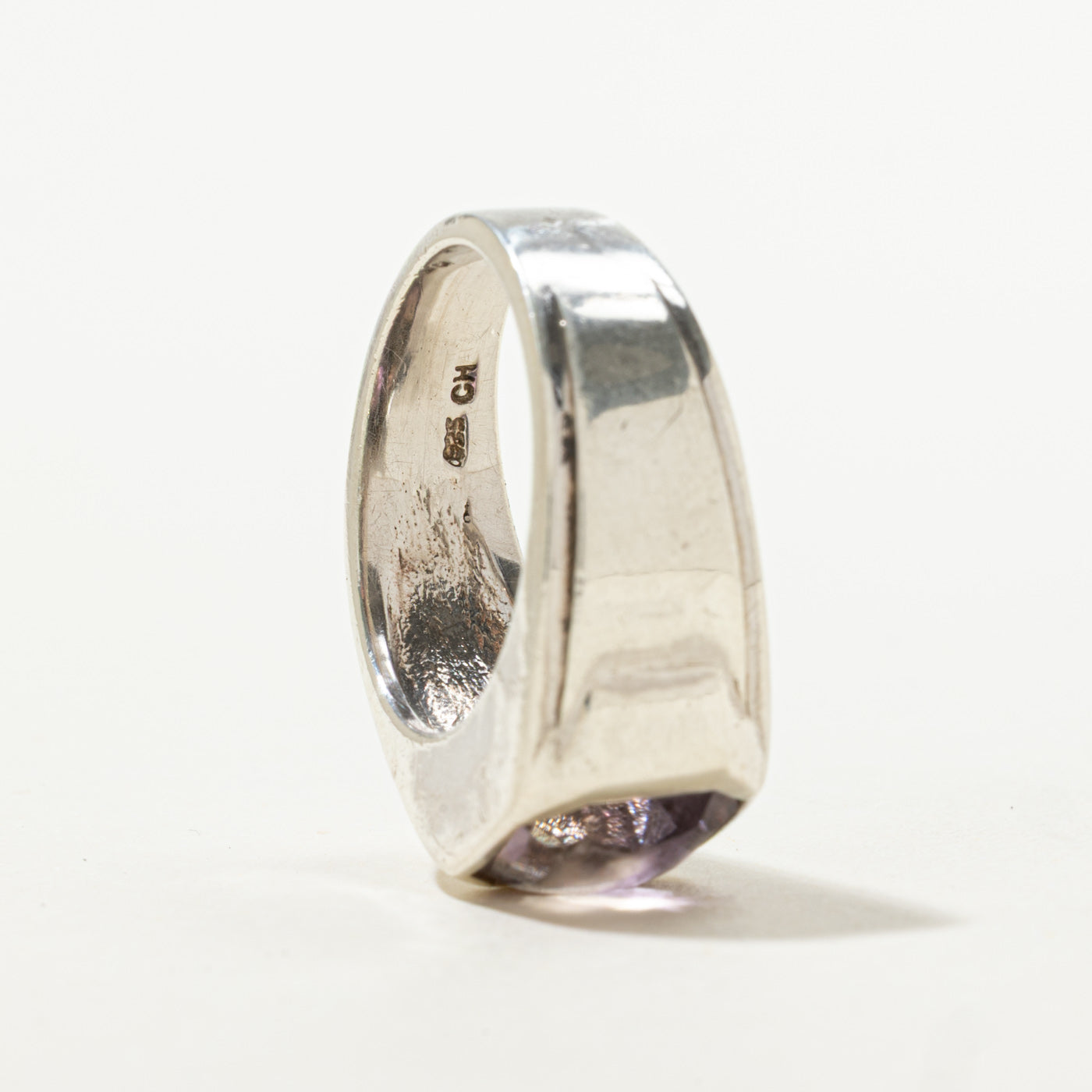Sterling Silver Bezel Set Ametrine Ring | 3.30ct | SZ 8.25