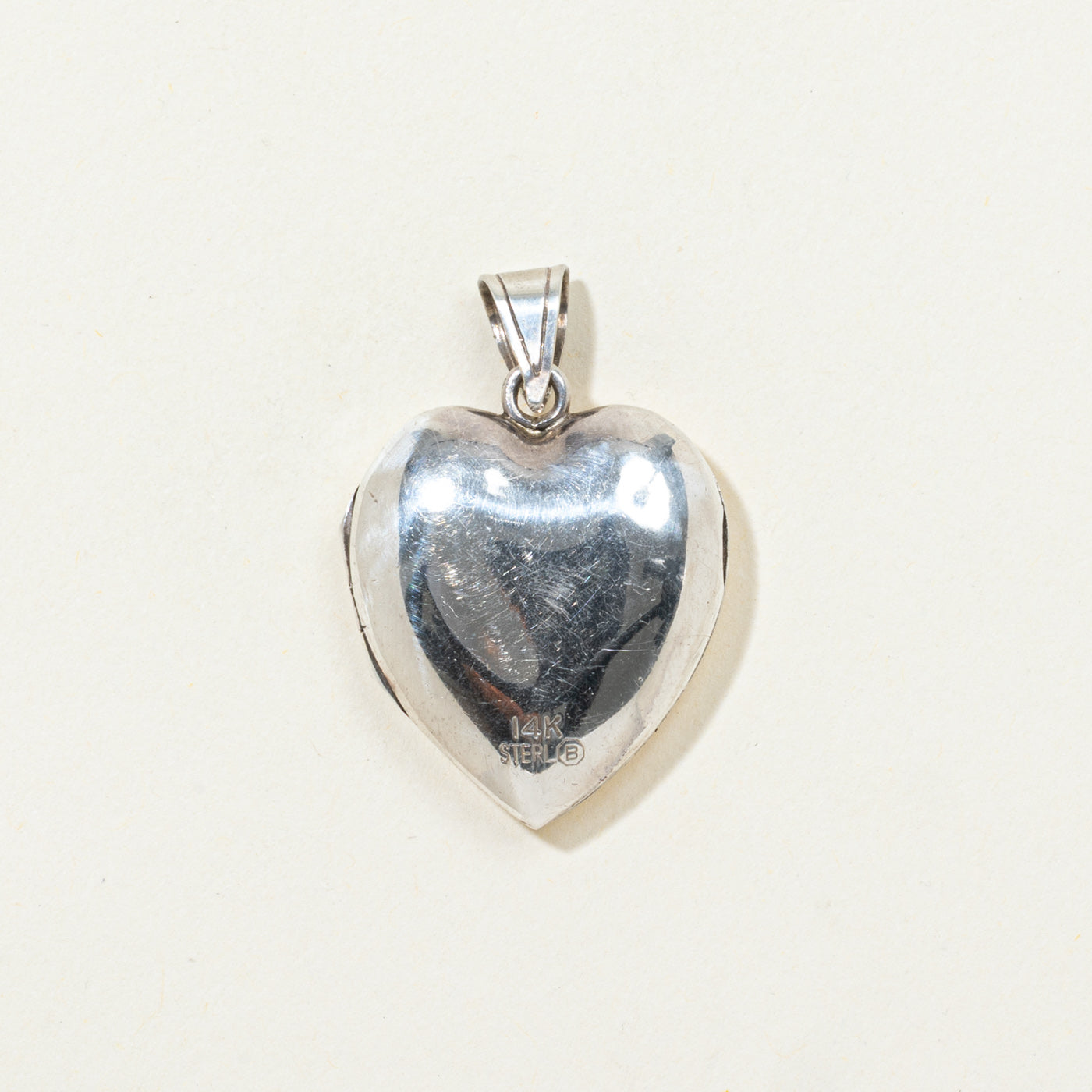Sterling Silver & 14k Gold Heart Locket