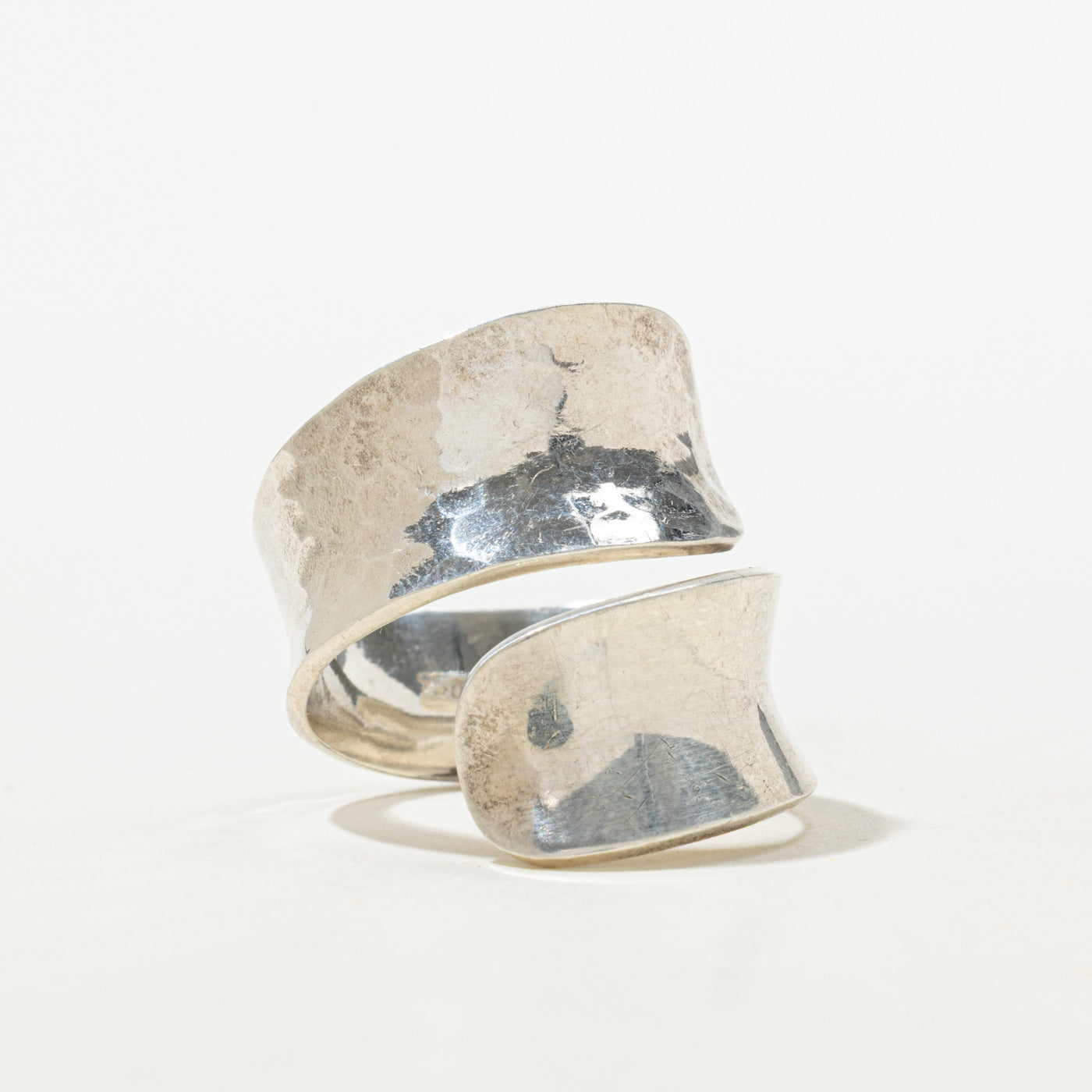 Sterling Silver Wide Wrap Ring | SZ 7.5