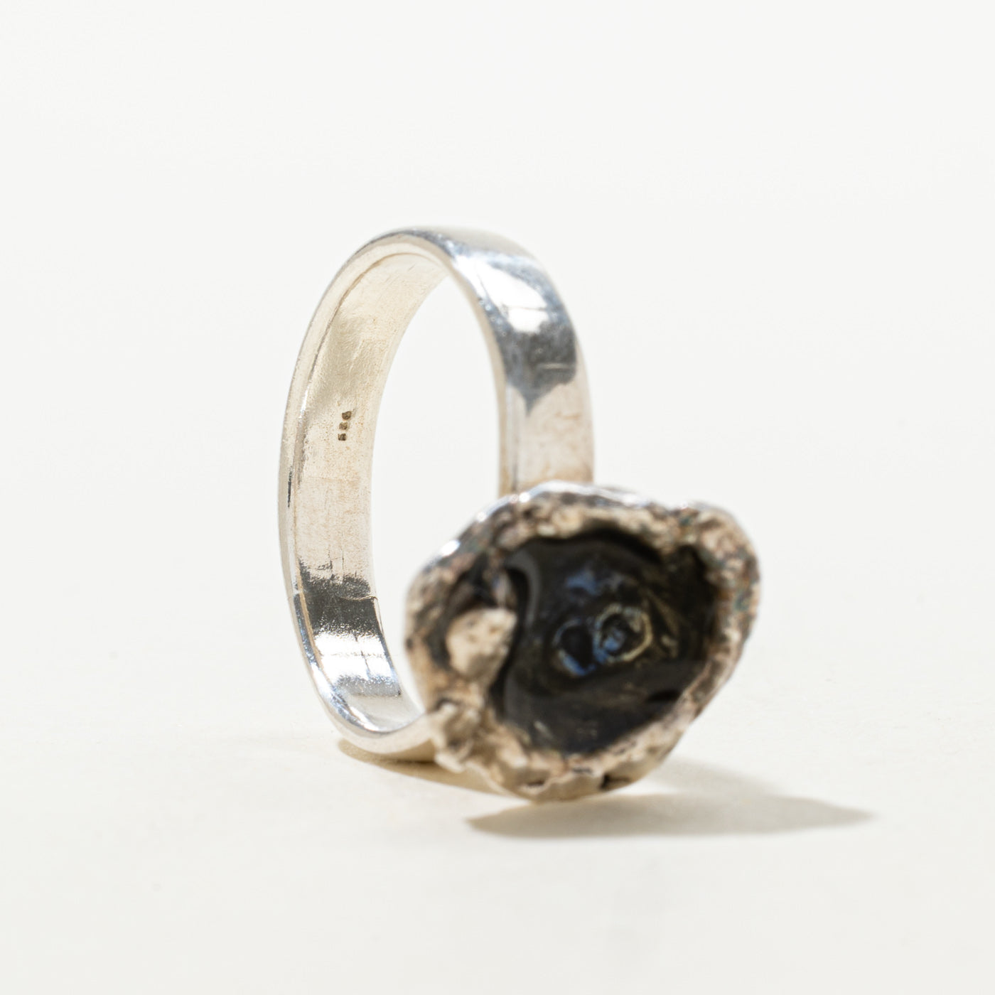 Sterling Silver Nuggety Abstract Ring | SZ 6.5