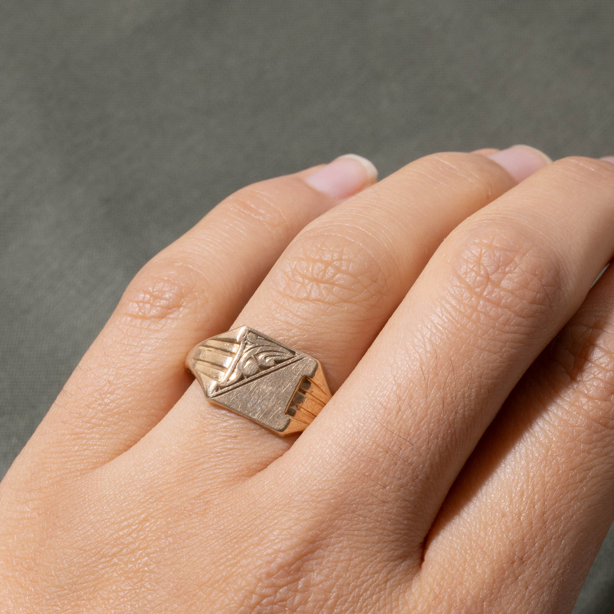 1979 Birmingham Yellow Gold Signet Ring | SZ 10.75