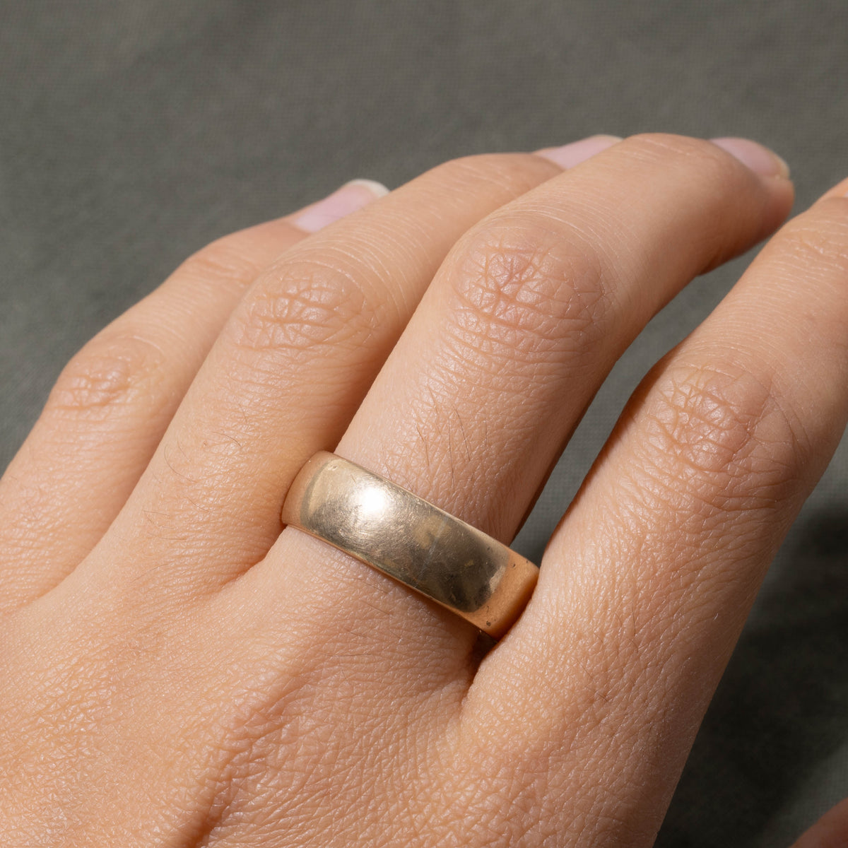 1965 Birmingham Yellow Gold Cigar Band | 7.5mm | SZ 12.75