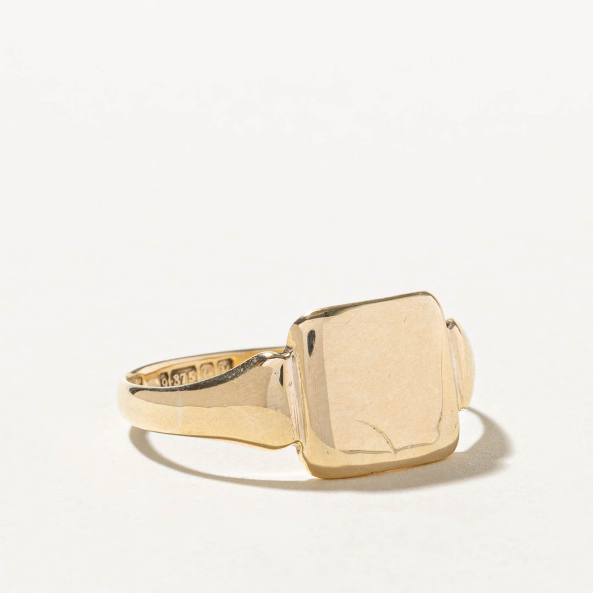 1986 Birmingham Yellow Gold Signet Ring | SZ 11.75