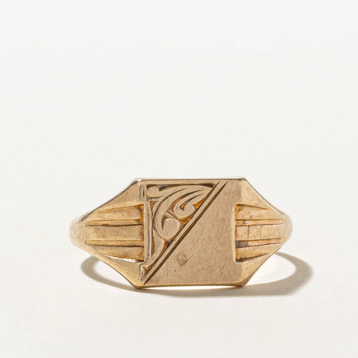 1979 Birmingham Yellow Gold Signet Ring | SZ 10.75