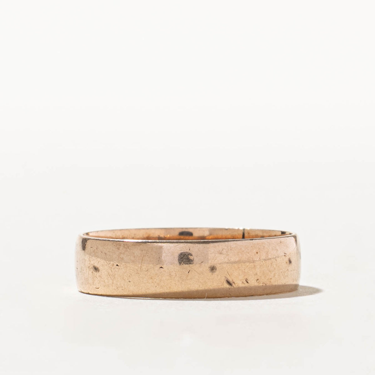 1915 London Yellow Gold Band Cigar Band | 4.6mm | SZ 6.75