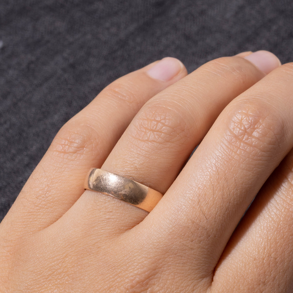 Antique Warsaw 14k Rose Gold Band | 5.4mm | SZ 8.5