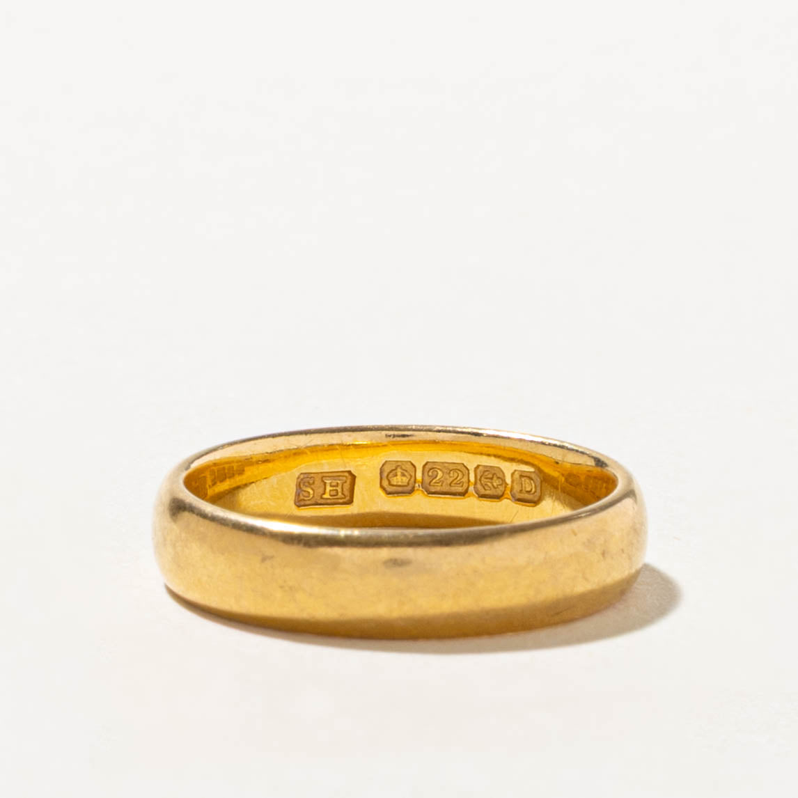 1928 Birmingham Yellow Gold Band | 4.1mm | SZ 5.25