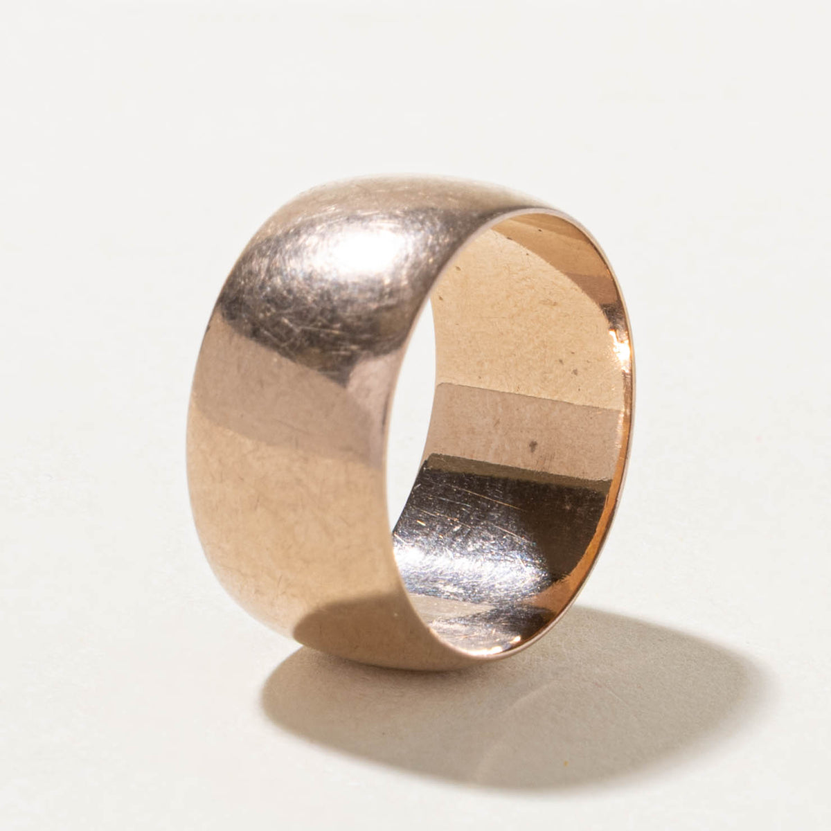 1970 Soviet Hallmarked Kharkov Rose Gold Cigar Band | 10.1mm | SZ 10