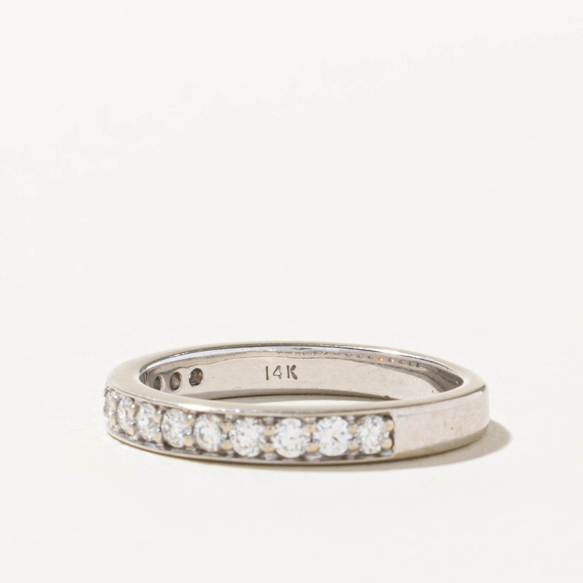 14k Semi Eternity Diamond Band | 0.59ctw | 3.16mm | SZ 8