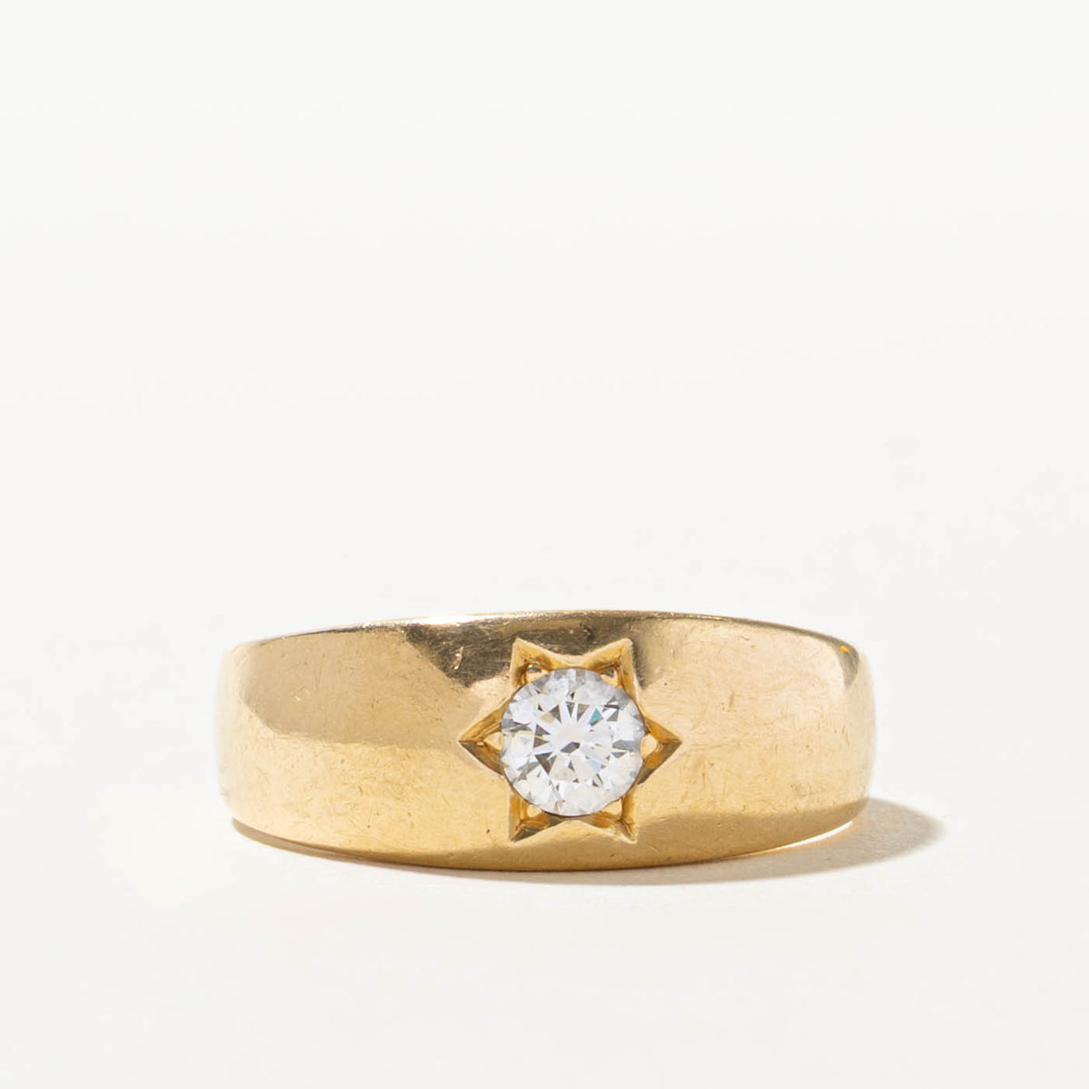 18k Star Set Diamond Band | 0.40ct VS2 E | 8.31mm | SZ 9.5