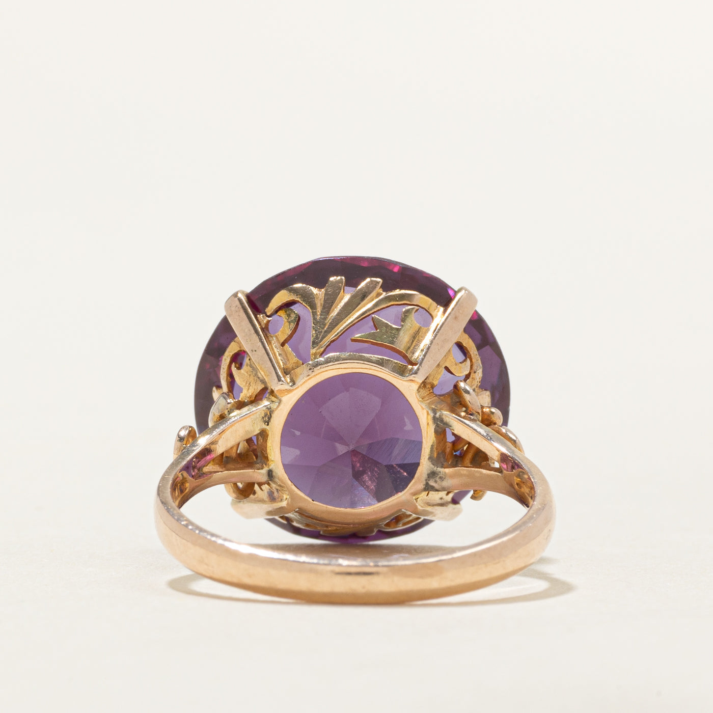 Synthetic Colour Change Sapphire Cocktail Ring | 13.15ct | SZ 6.25 |