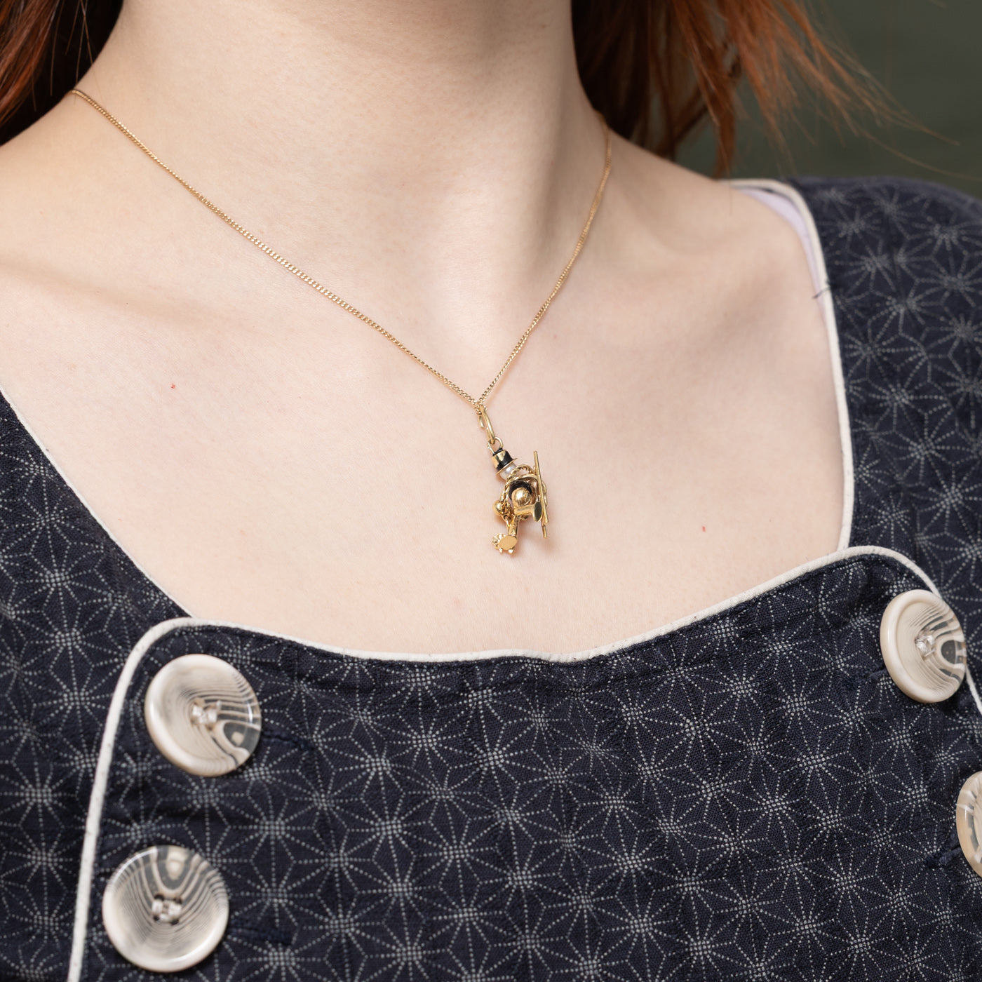 Austrian 14K Onyx & Pearl Lucky Charm Man Charm | 0.50ct