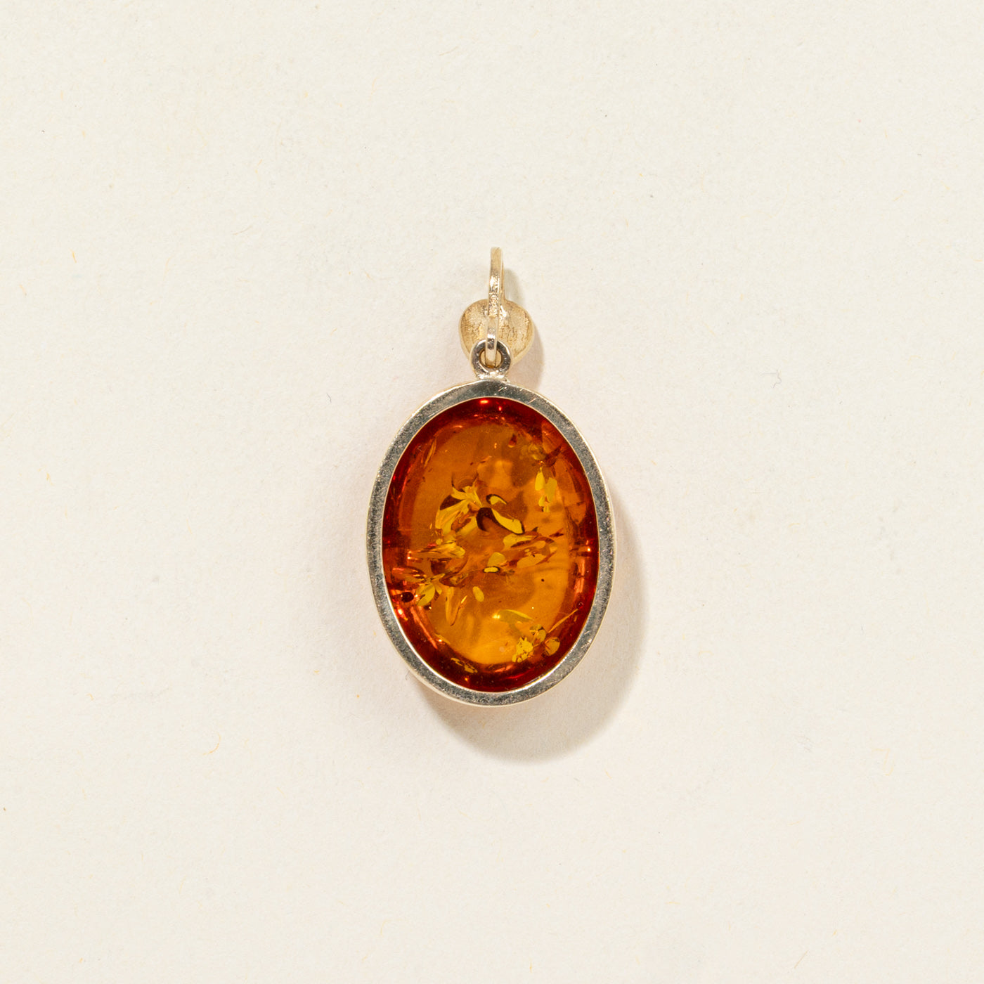 Pendentif Ambre Cabochon 14K | 6,00ct
