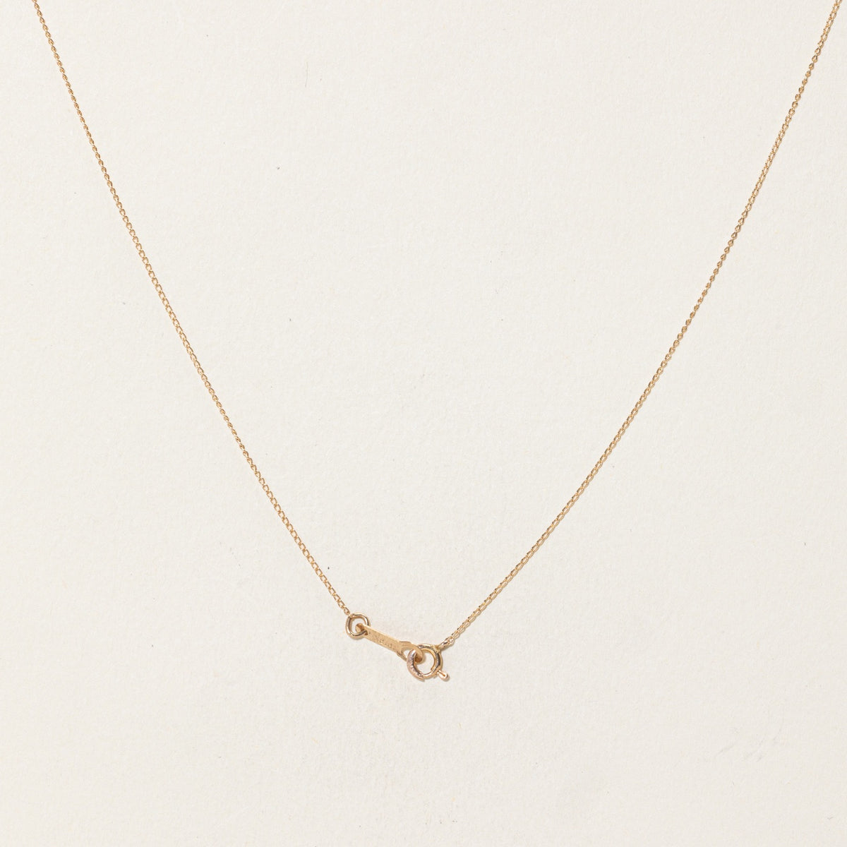 10k Diamond Plain Heart Pendant Necklace | 17"