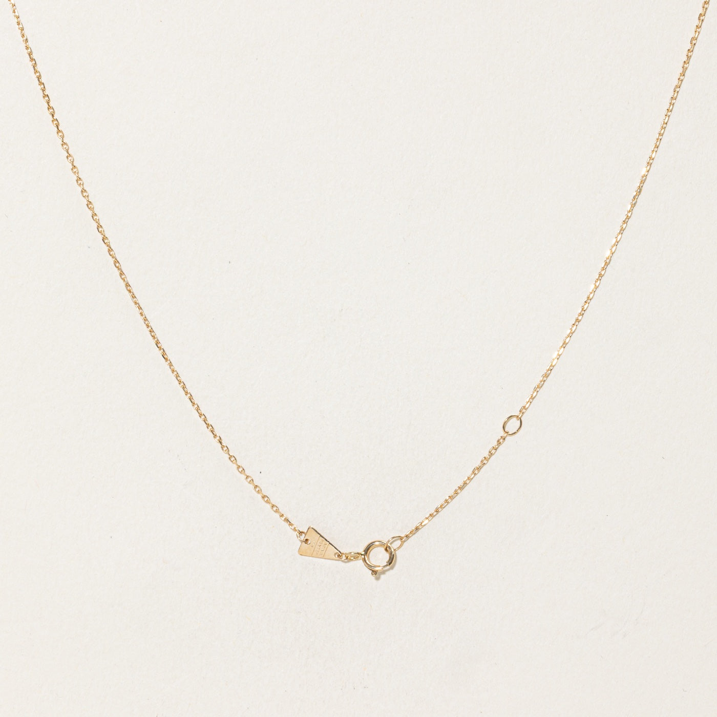 14k Yellow Gold Diamond Curved Cluster Necklace | 16"