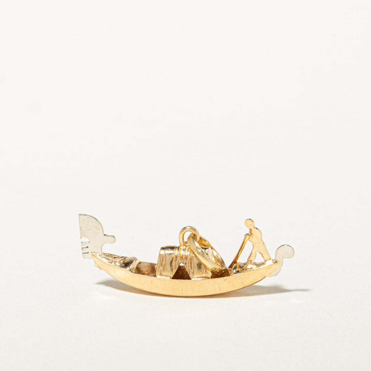 18k Yellow & White Gold Gondola Charm