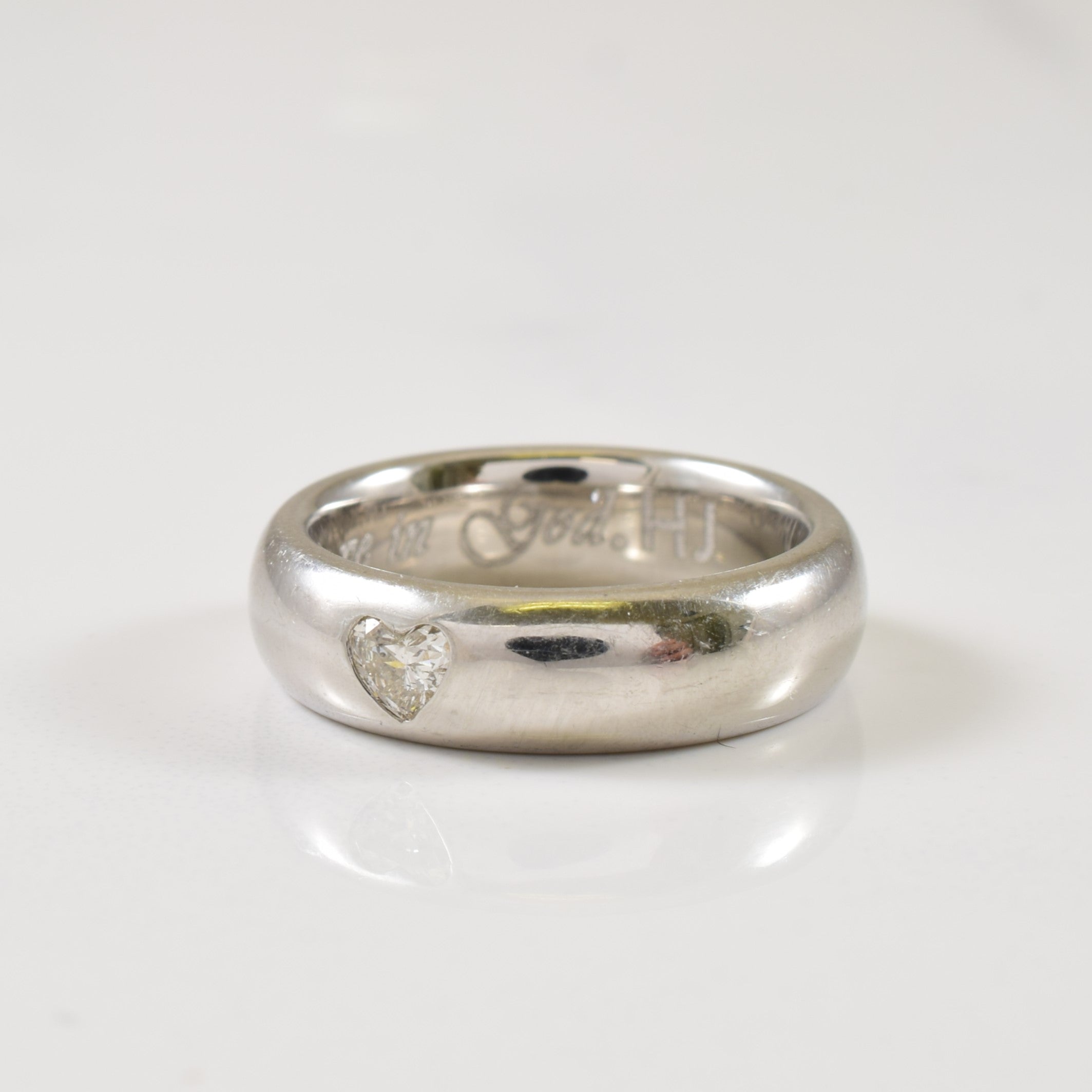 Heart Cut Diamond Band | 0.16ct | SZ 4.75 |