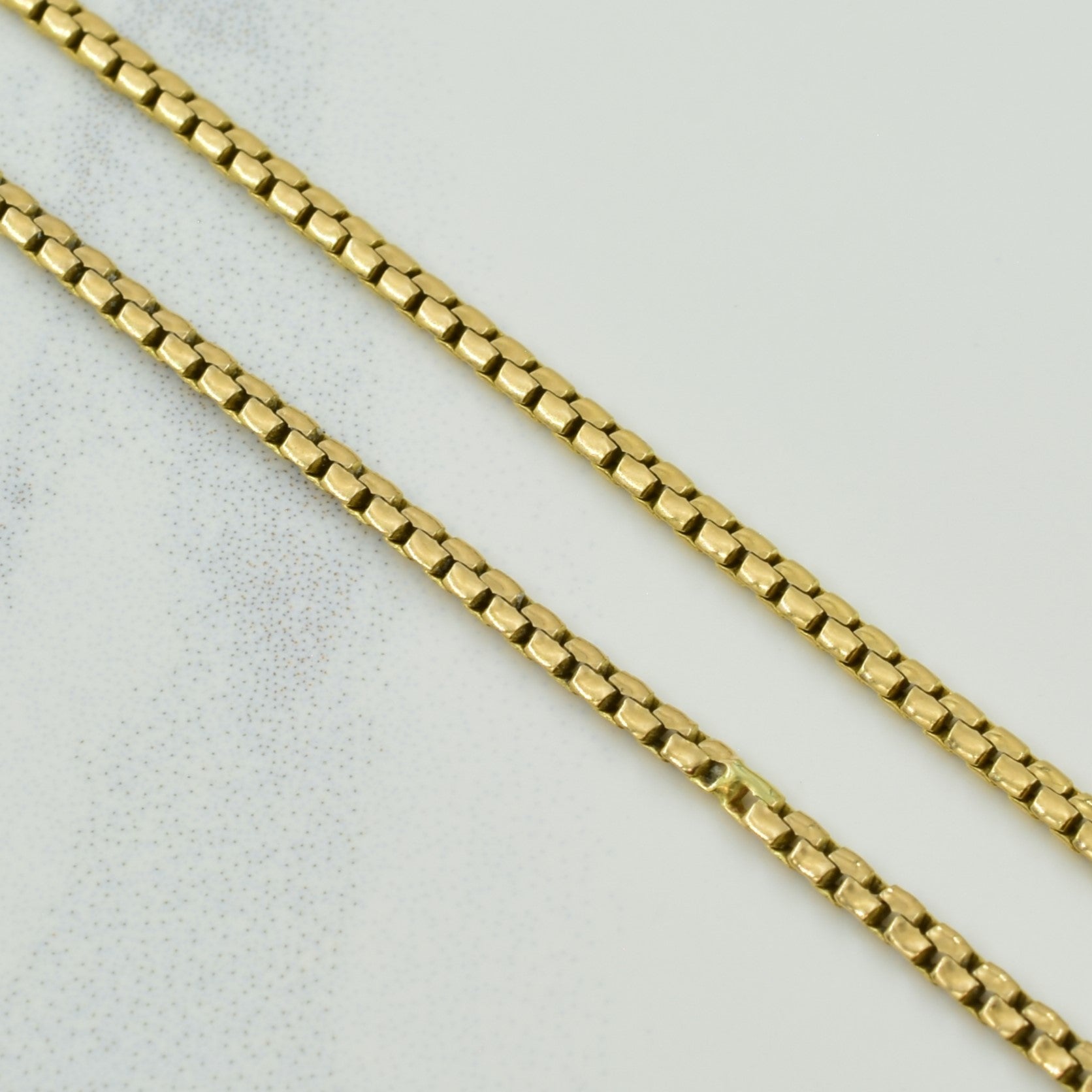 10k Yellow Gold Italian Hallmark Box Chain | 20" |