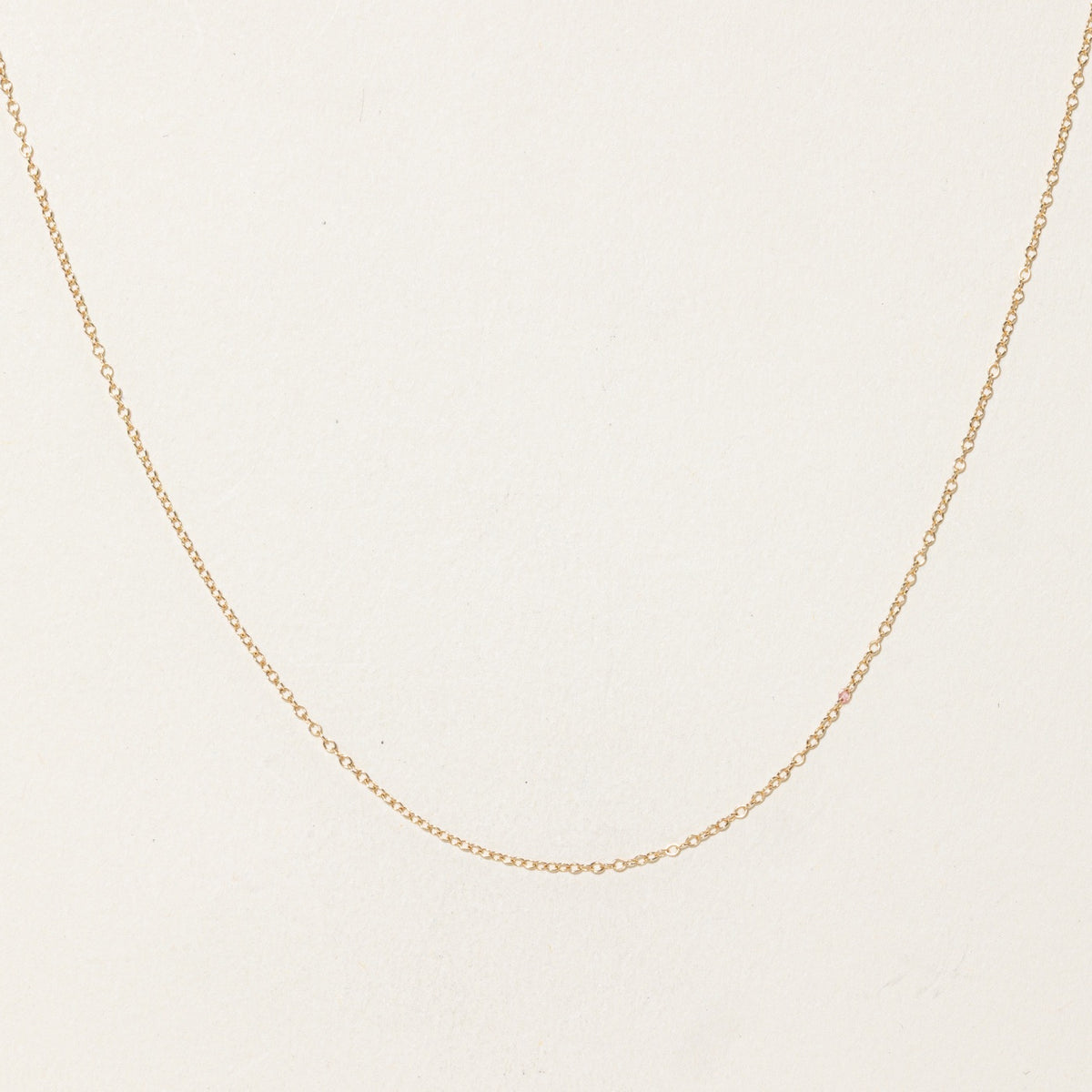 14k Yellow Gold Cable Link Chain | 1.15mm | 18"