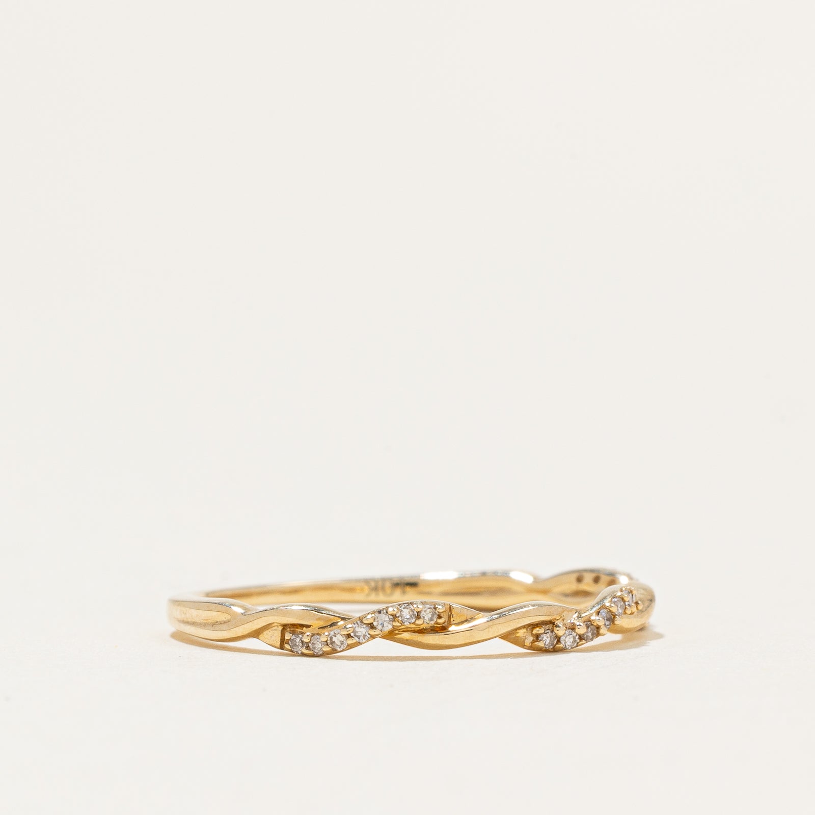 100 Ways' Diamond Twist Bands | Options Available | SZ 7 |