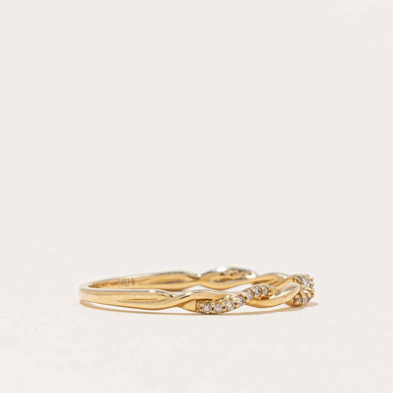 100 Ways' Diamond Twist Bands | Options Available | SZ 7 |