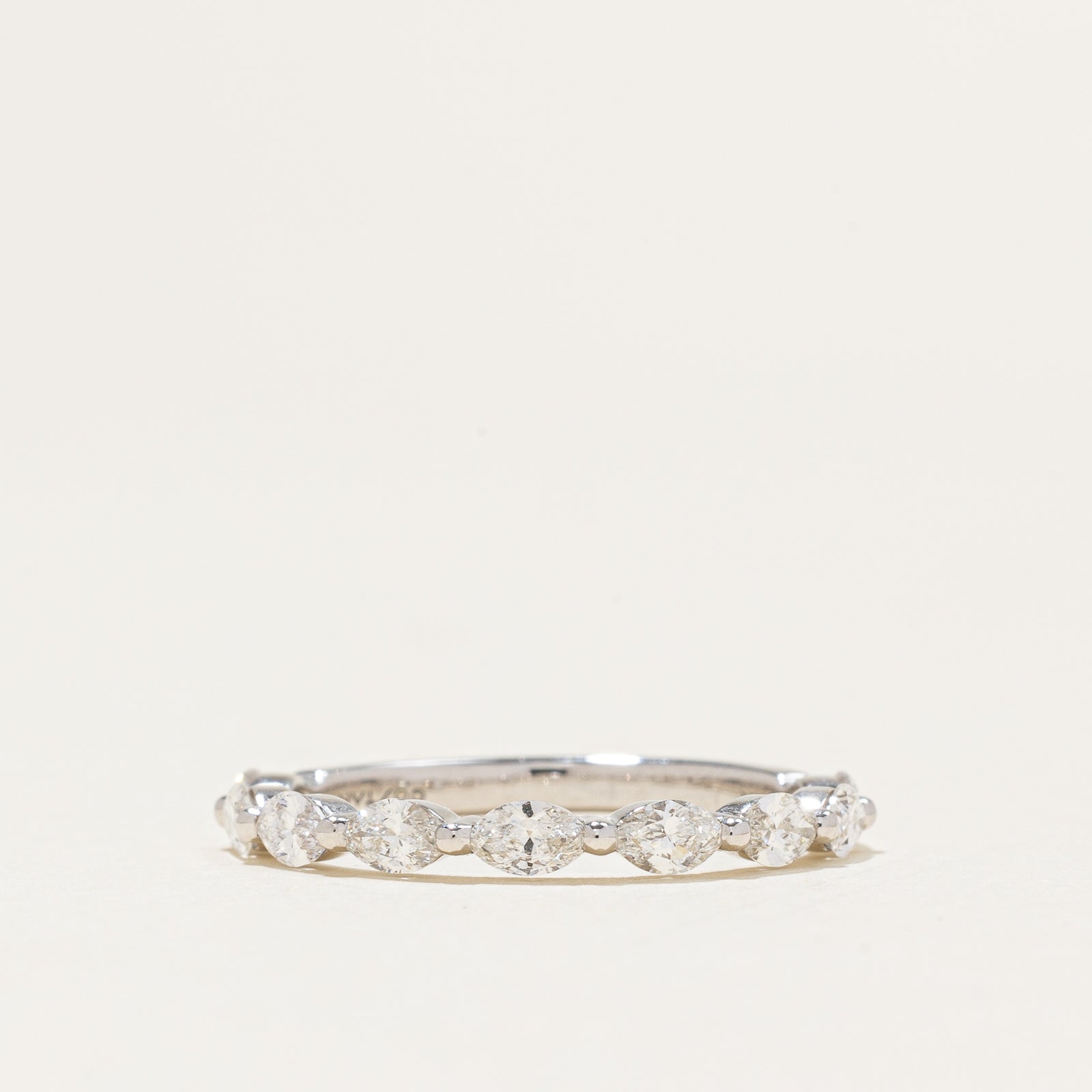 '100 Ways' Semi Eternity Marquise Diamond Band | White Gold | 0.75ctw |
