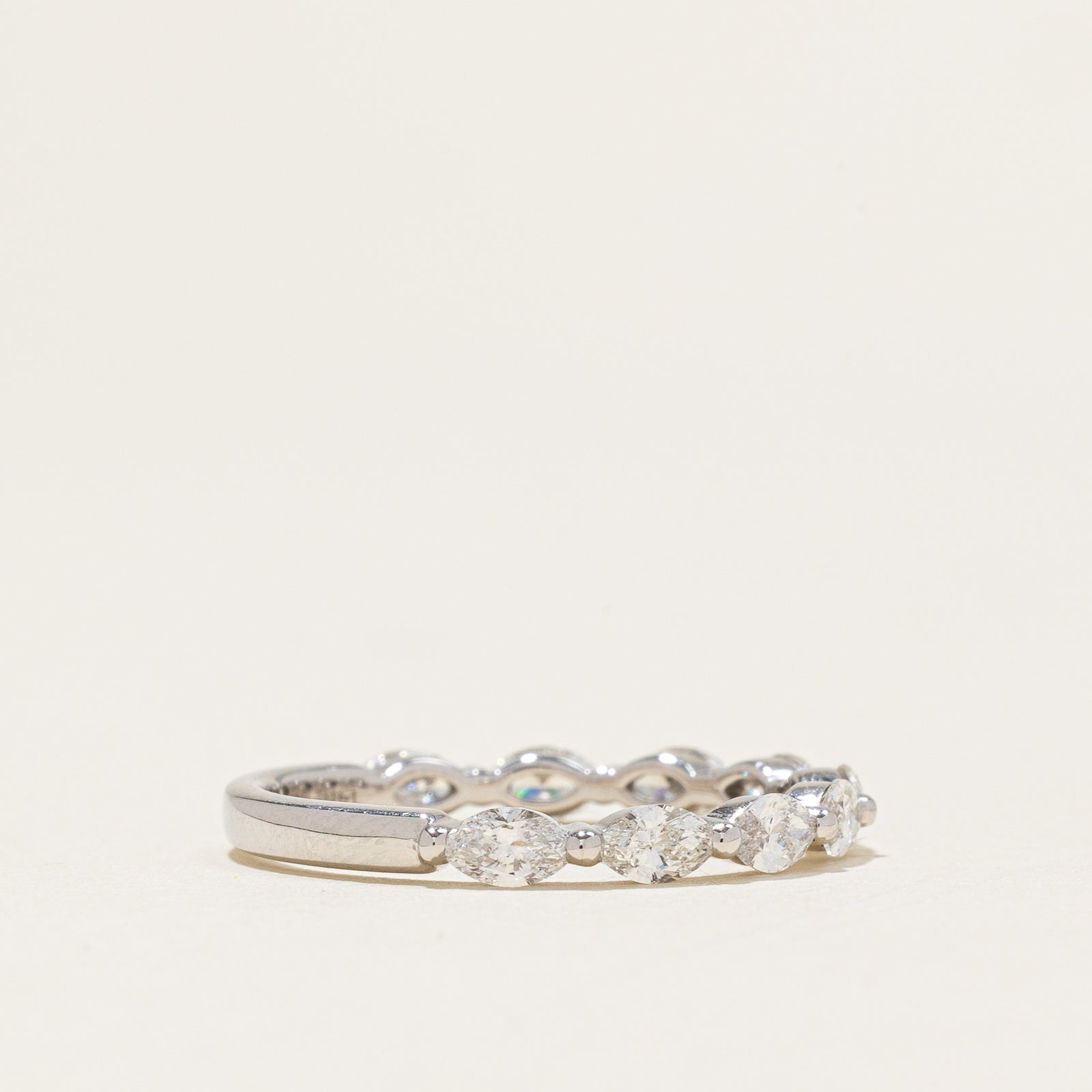 '100 Ways' Semi Eternity Marquise Diamond Band | White Gold | 0.75ctw |