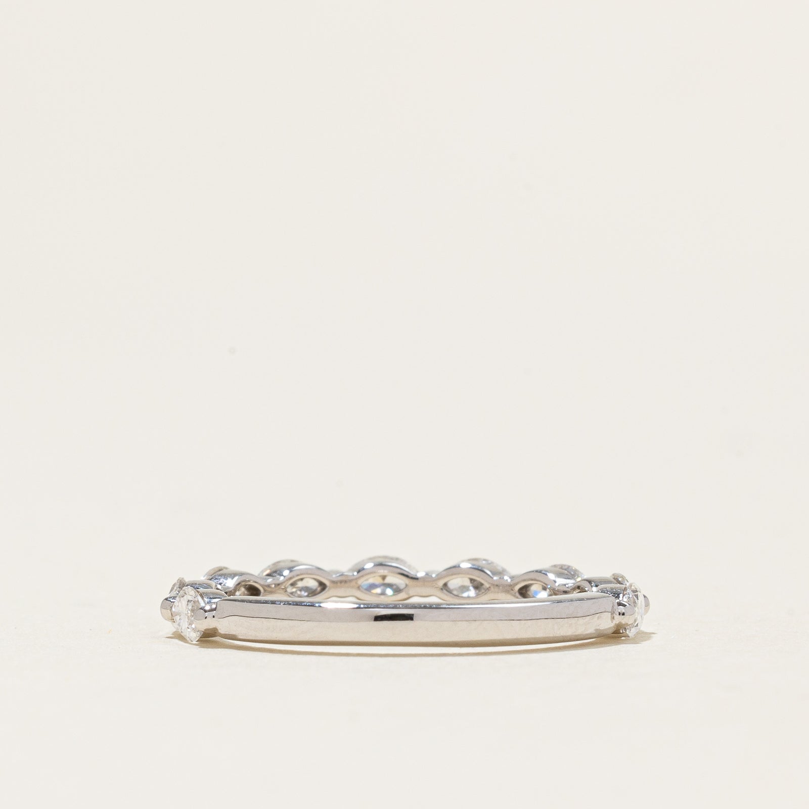 '100 Ways' Semi Eternity Marquise Diamond Band | White Gold | 0.75ctw |