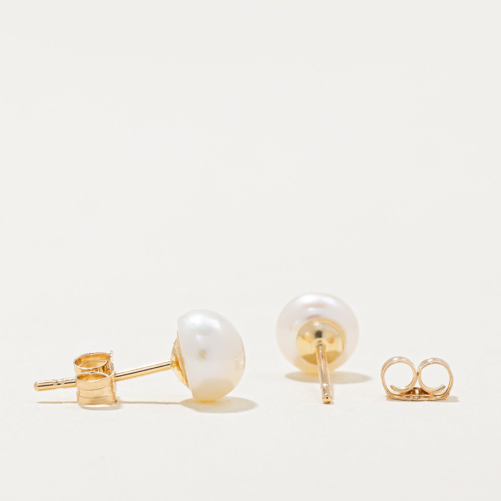 '100 Ways' Classic Pearl Stud Earrings |