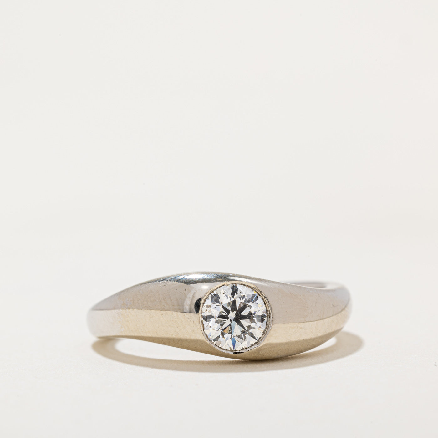 '100 Ways' GIA Certified Bezel Set Diamond Engagement Ring | SZ 6.5 |