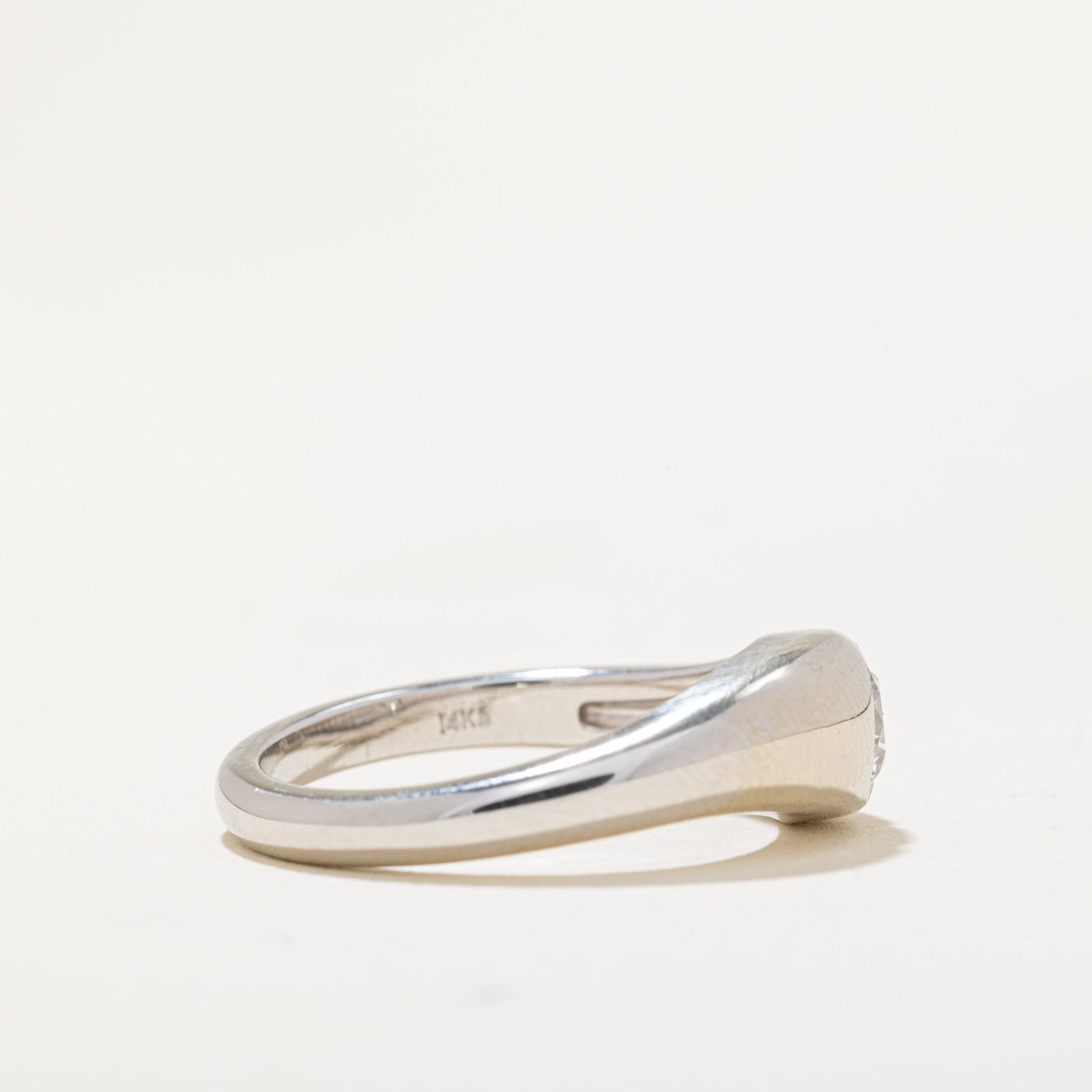 '100 Ways' GIA Certified Bezel Set Diamond Engagement Ring | SZ 6.5 |
