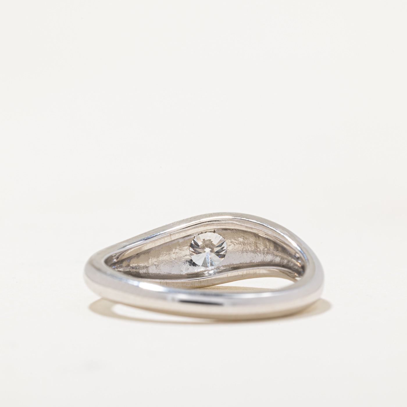 '100 Ways' GIA Certified Bezel Set Diamond Engagement Ring | SZ 6.5 |