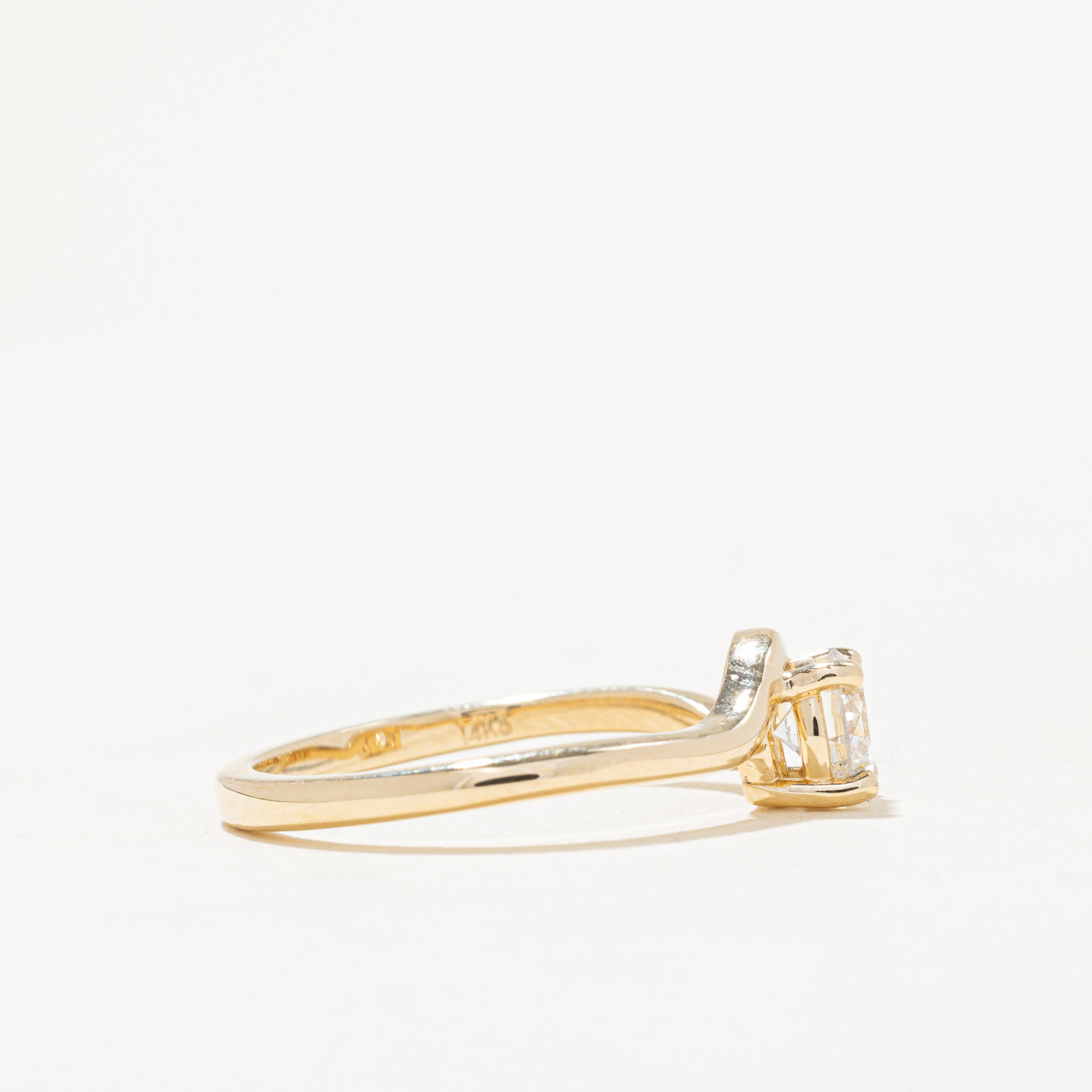 '100 Ways' GIA Certified Diamond Freeform Engagement Ring | 0.54ct SI1 I | SZ 7 |
