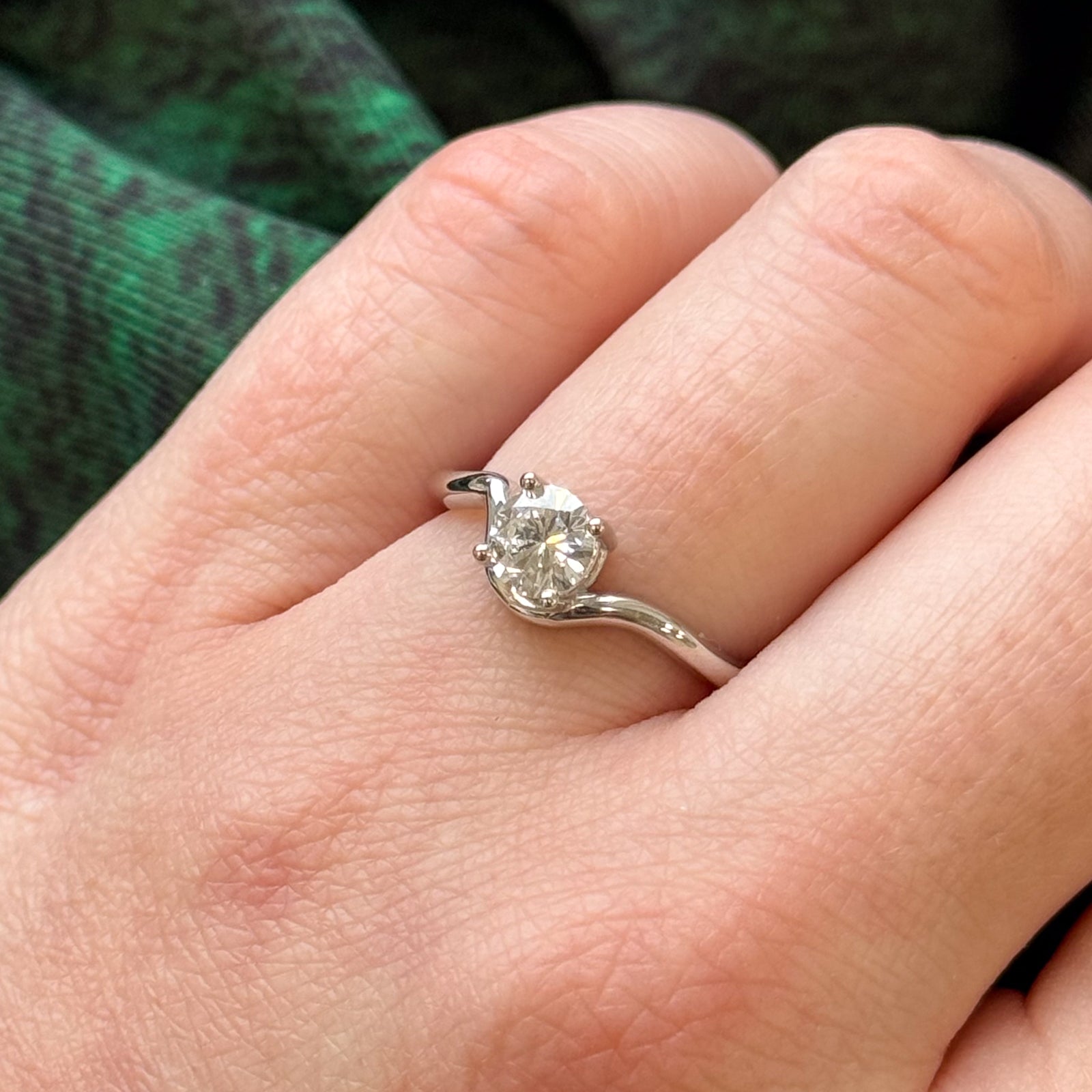 '100 Ways' GIA Certified Diamond Freeform Engagement Ring | 0.55ct | SZ 6.75 |