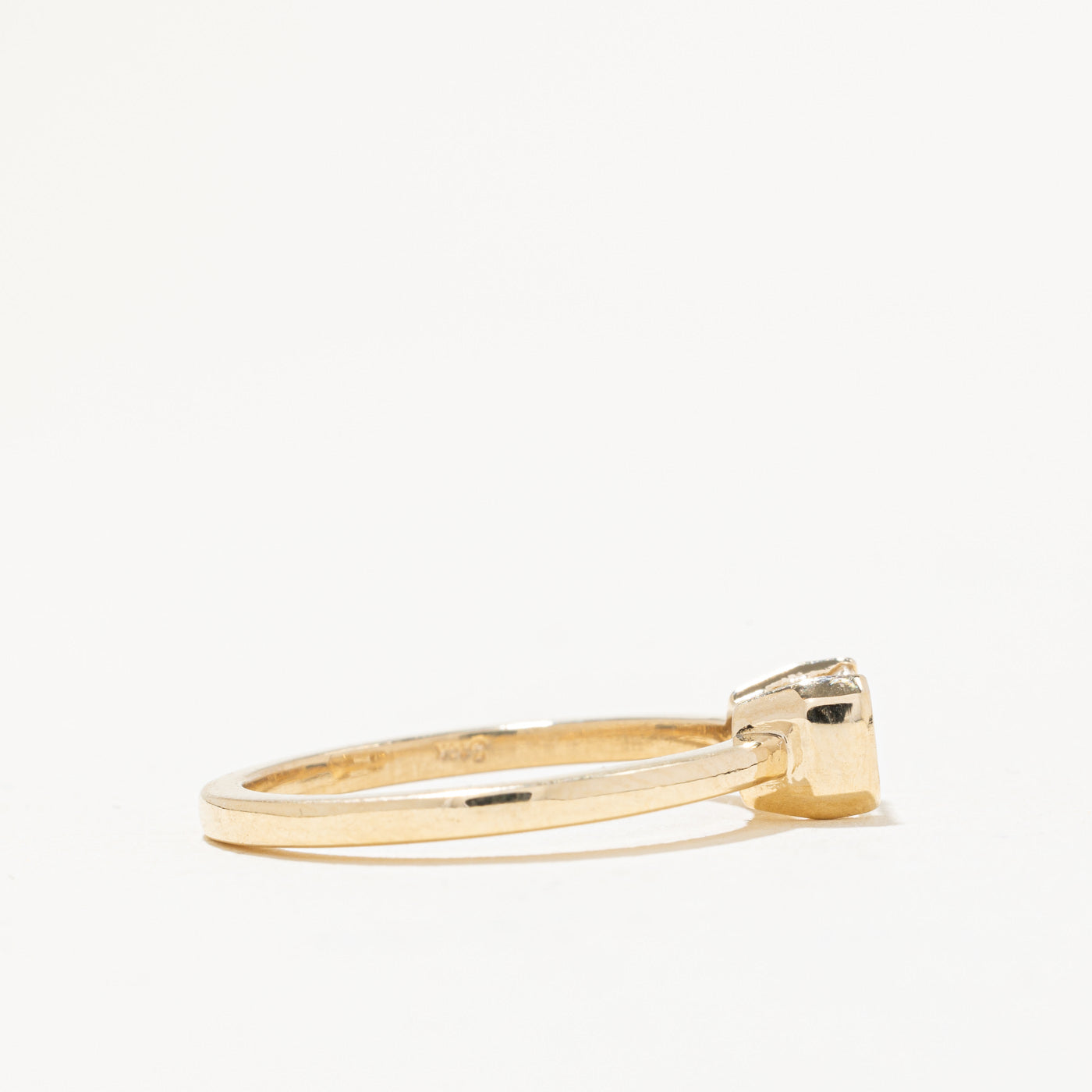 Bague de fiançailles 100 Ways avec diamant taille émeraude certifié GIA | 0,67 ct I2 G | Taille 6,75 |