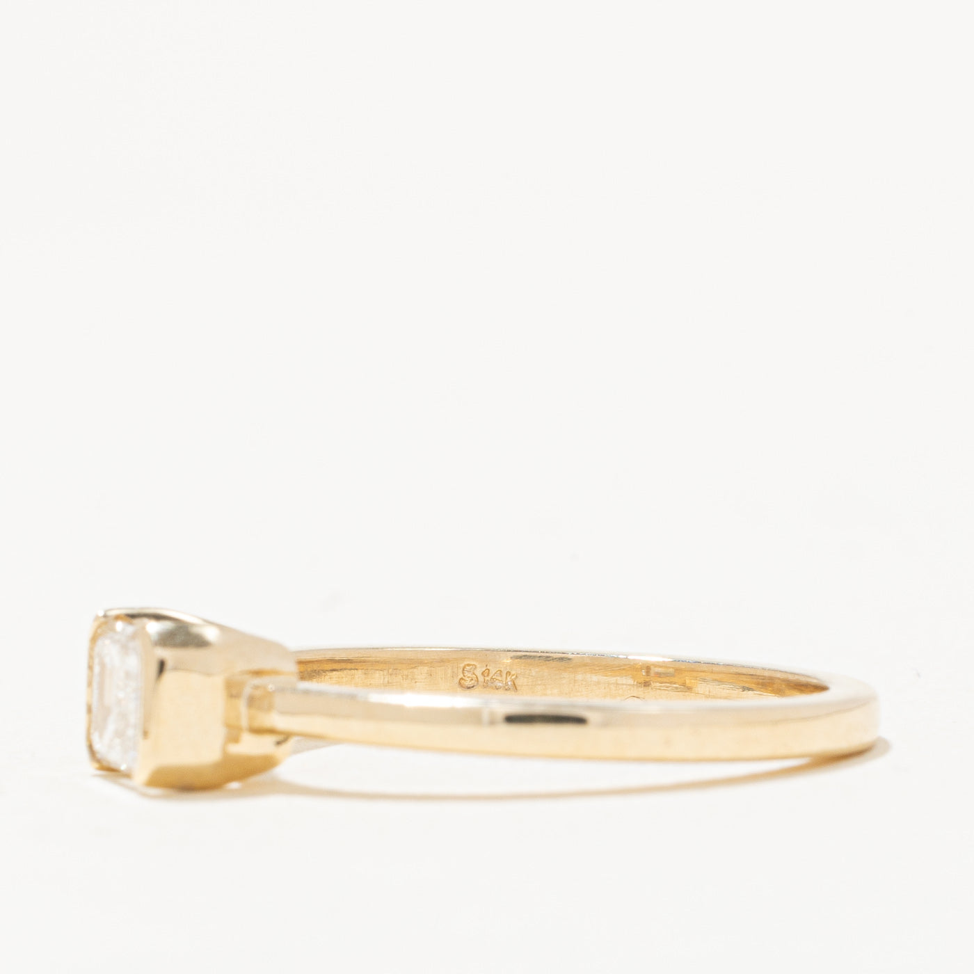 Bague de fiançailles 100 Ways avec diamant taille émeraude certifié GIA | 0,67 ct I2 G | Taille 6,75 |