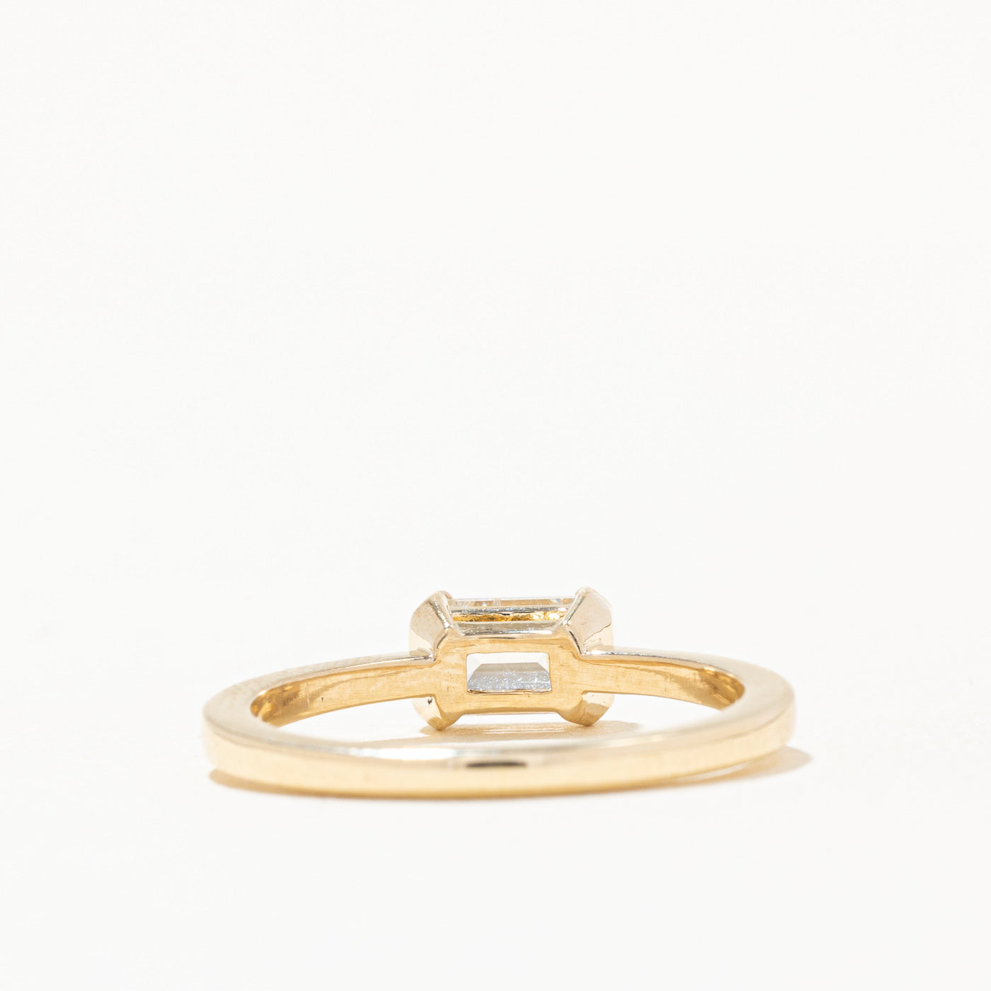 Bague de fiançailles 100 Ways avec diamant taille émeraude certifié GIA | 0,67 ct I2 G | Taille 6,75 |