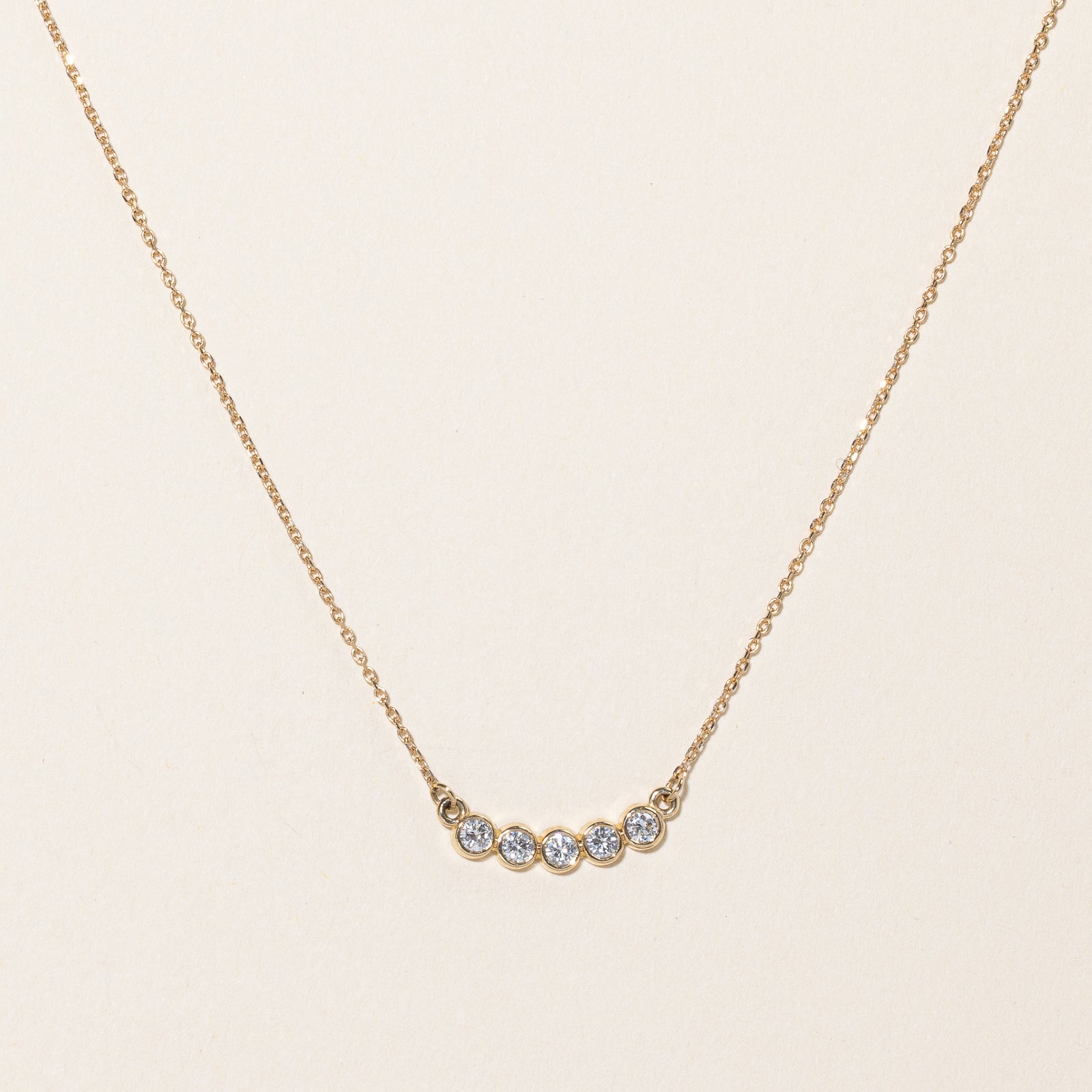 Pendentif et collier « 100 façons » en diamant | 0,33 ct | 17,5 po |