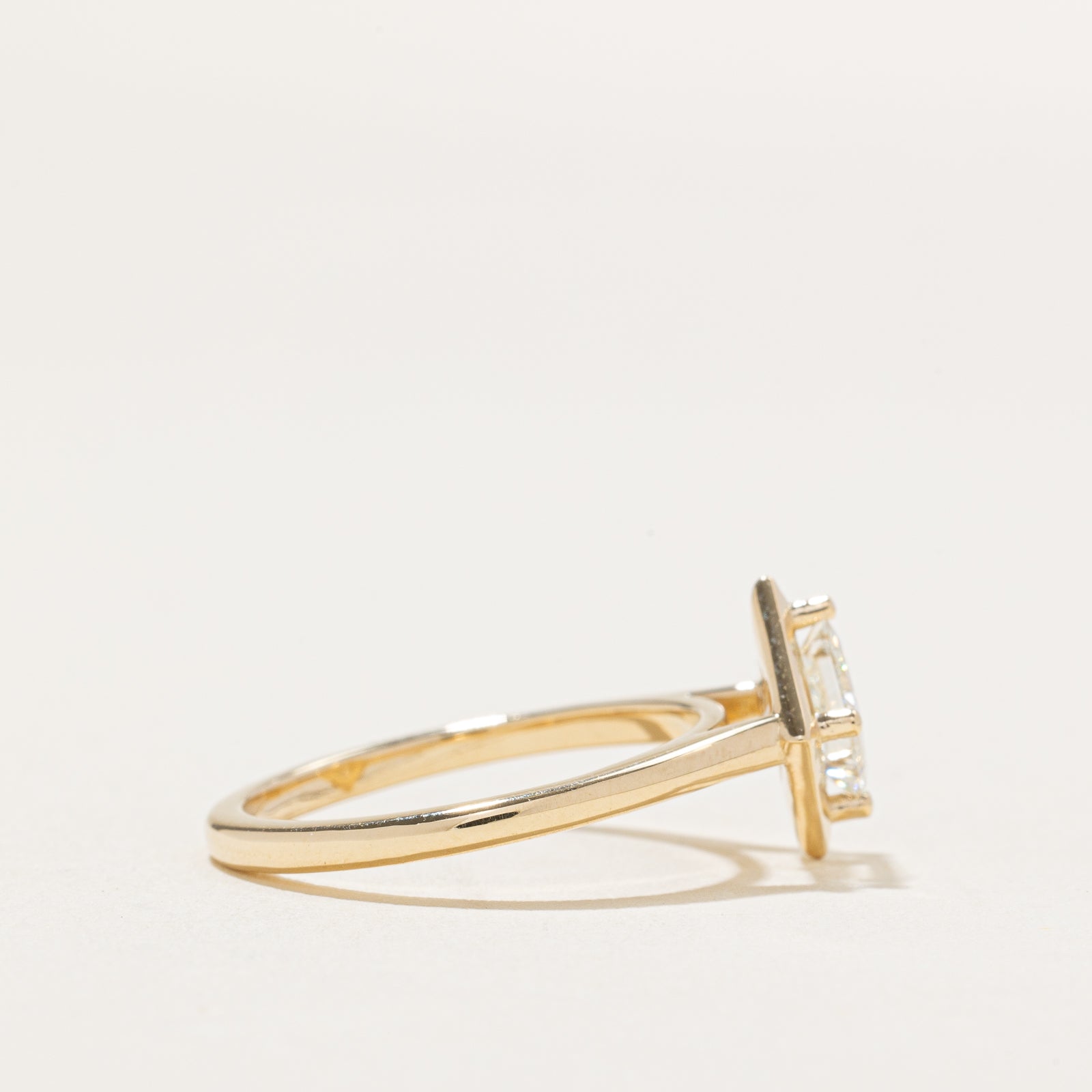 Solitaire Princess Cut Diamond Ring | 0.81ct