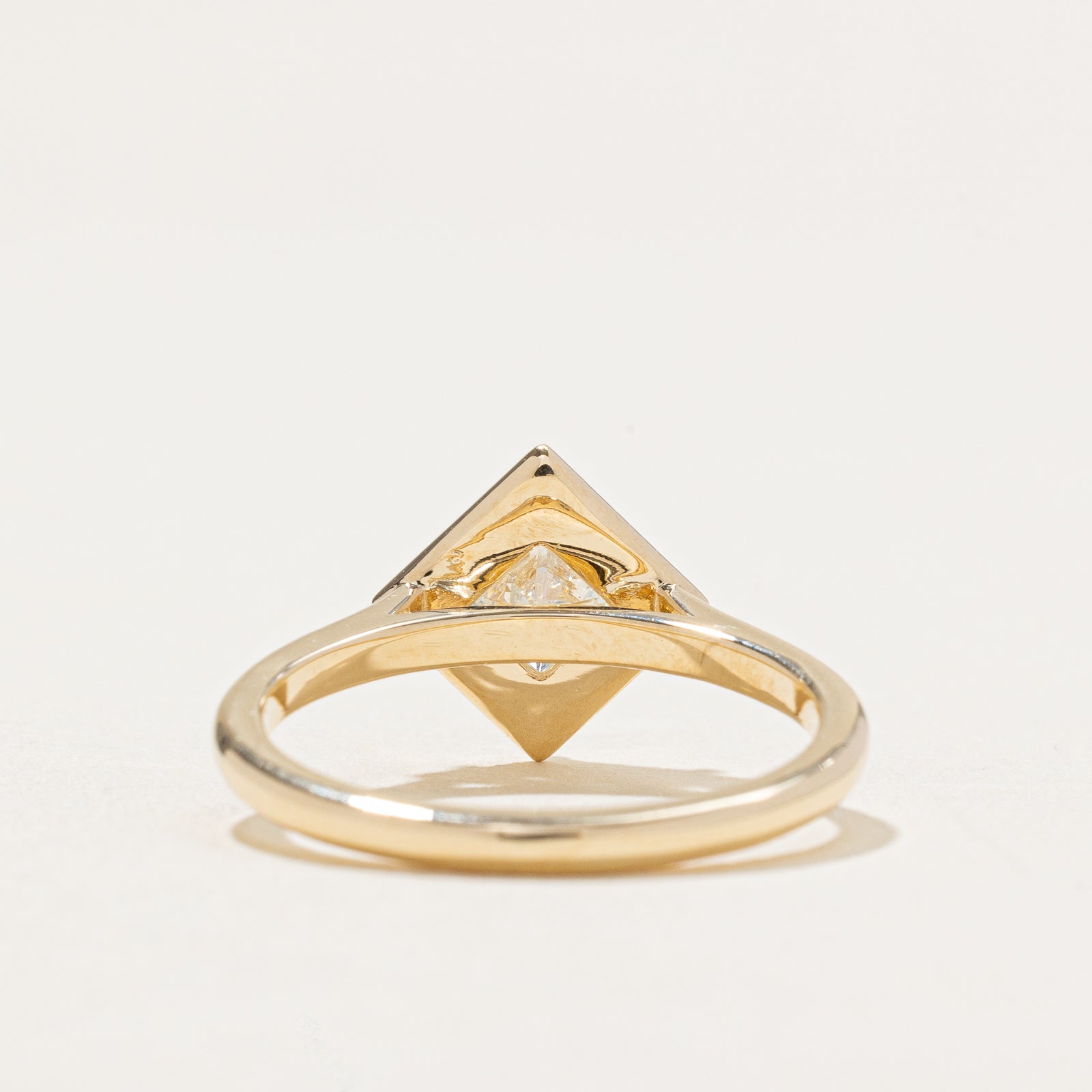 Solitaire Princess Cut Diamond Ring | 0.81ct