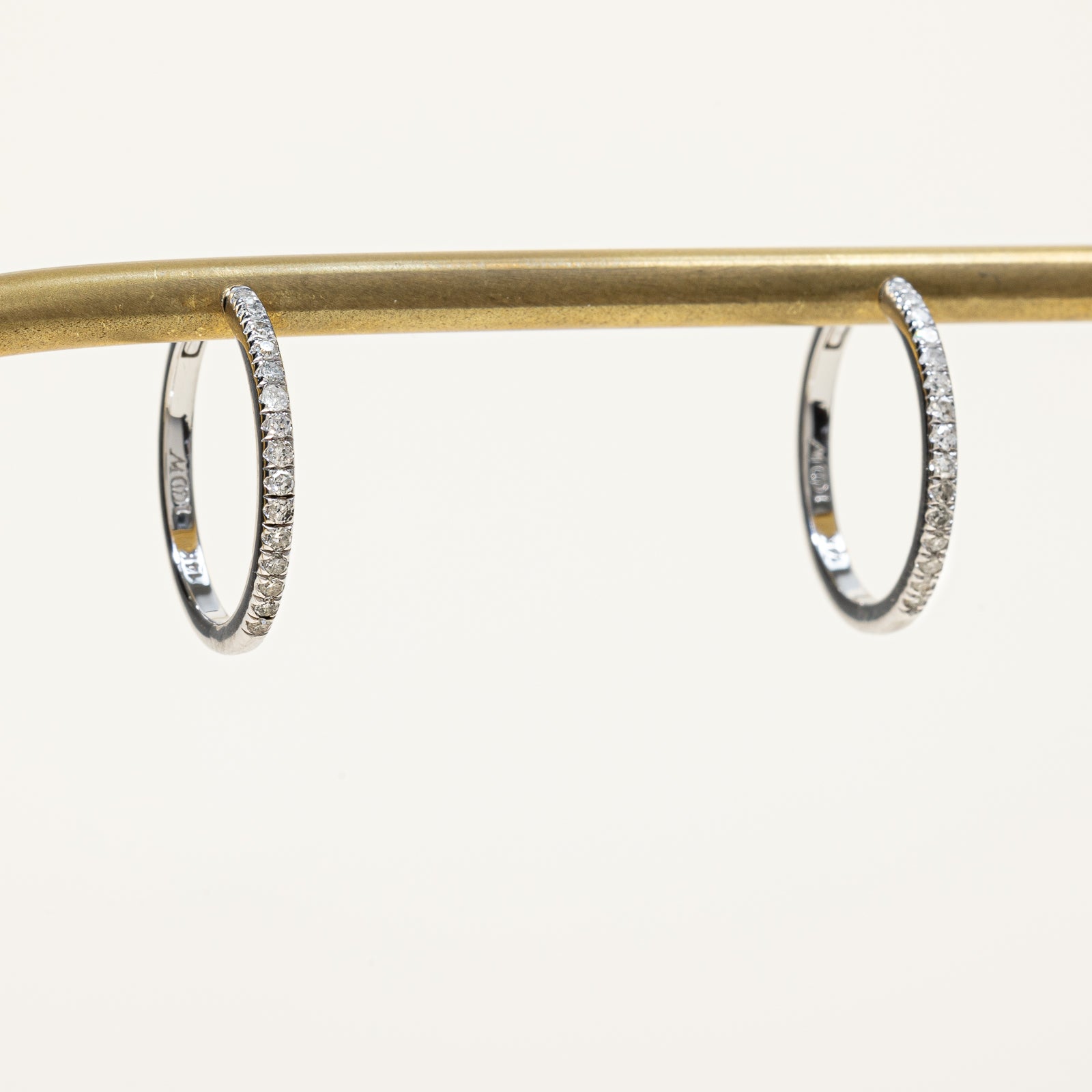 '100 Ways' Diamond Hoop Earrings 18mm | 0.25ctw |