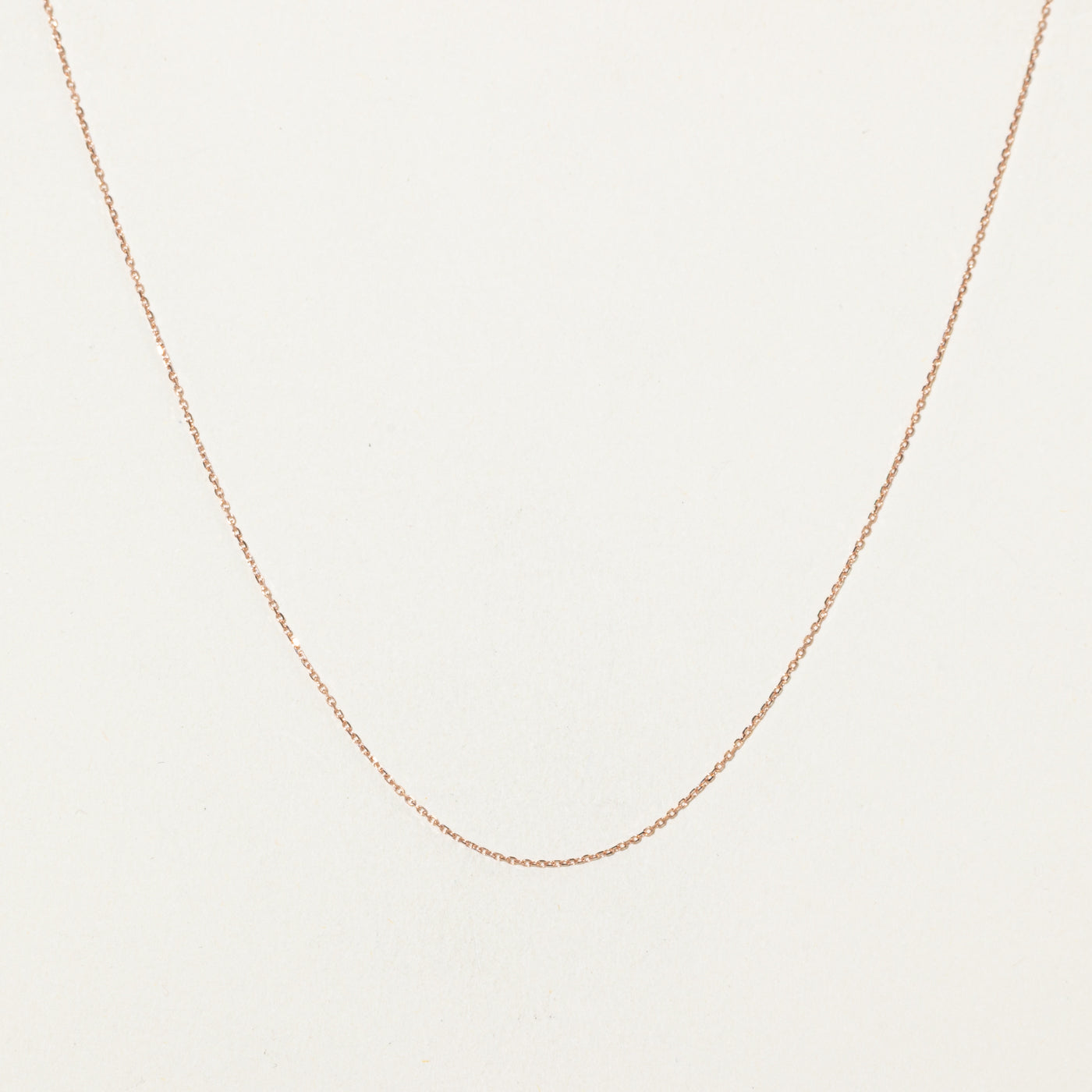 '100 Ways' 14k Rose Gold Cable Link Chain | 18"