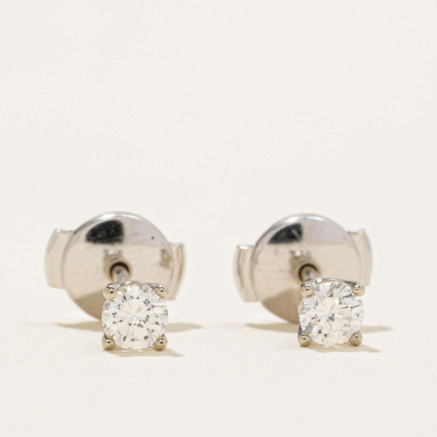 '100 Ways' 18k Solitaire Diamond Studs | 0.31ctw