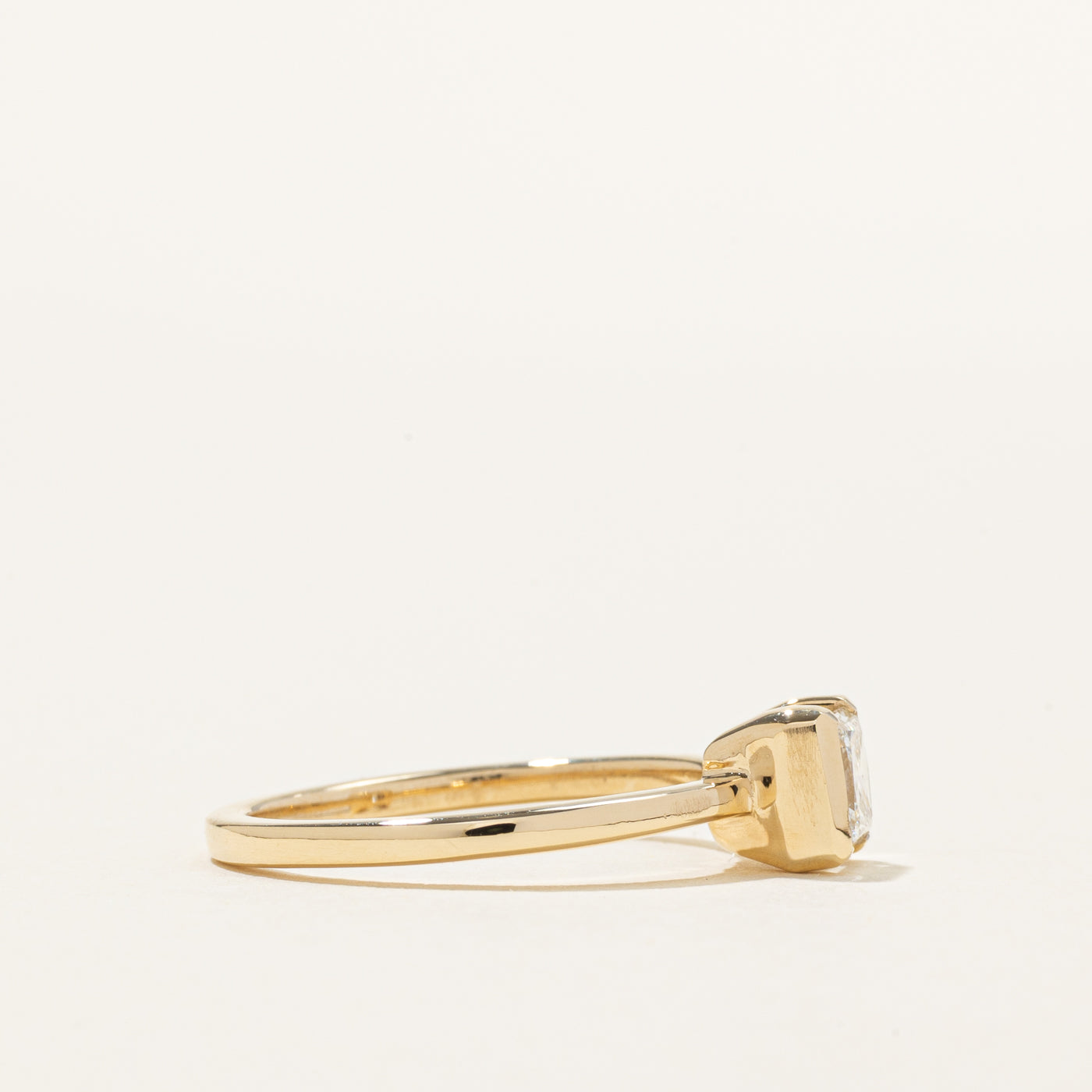 '100 Ways' Princess Half Bezel Solitaite Ring | 0.72ct | SZ 6.75